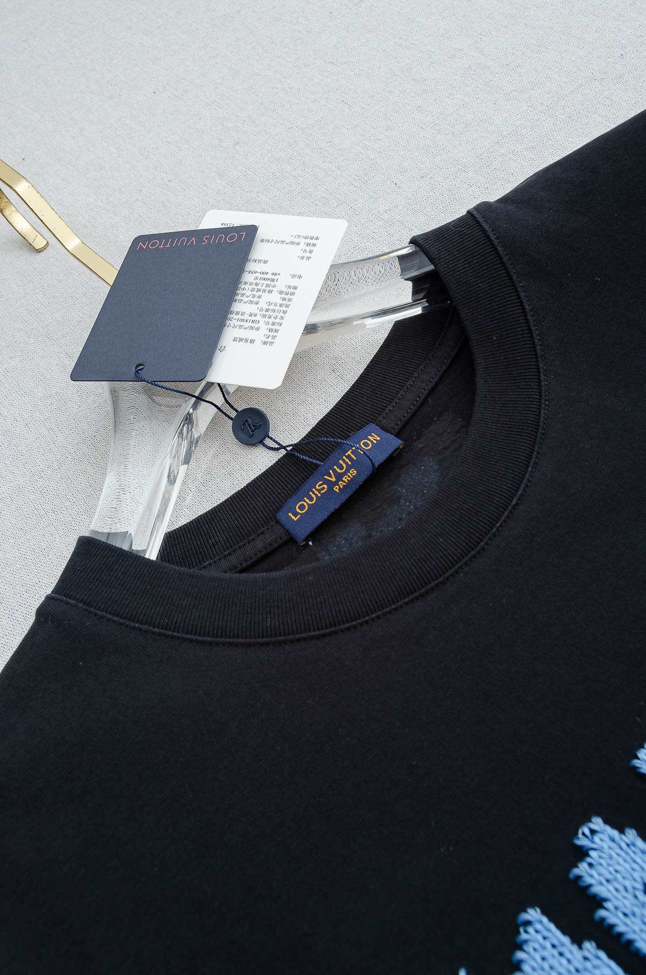 🌾 LV 2026SS最新客供进口长绒棉立体剪裁男士圆领短袖T恤衫#定织定染100%长绒棉，最大程度的给