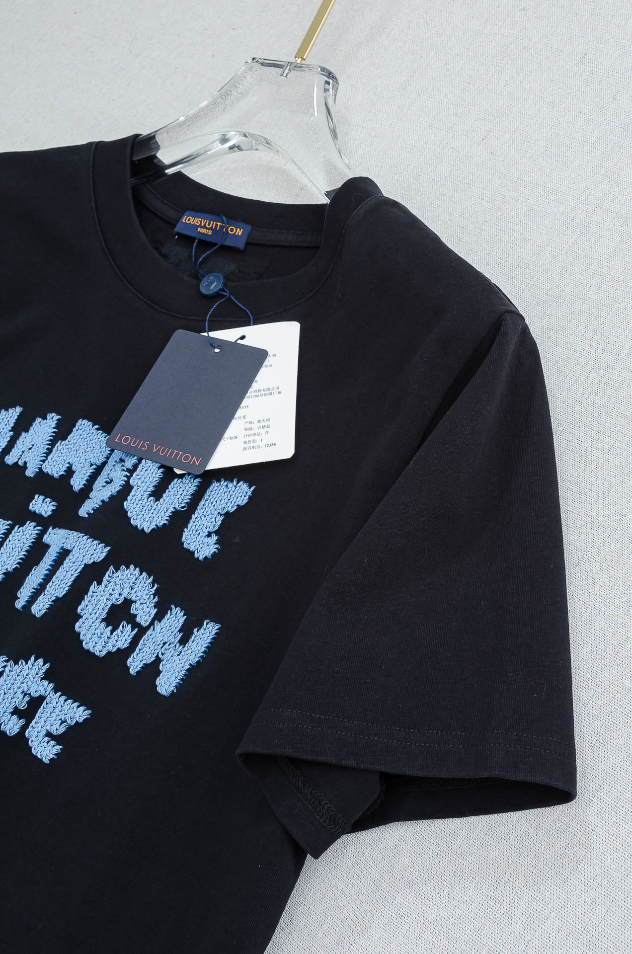 🌾 LV 2026SS最新客供进口长绒棉立体剪裁男士圆领短袖T恤衫#定织定染100%长绒棉，最大程度的给
