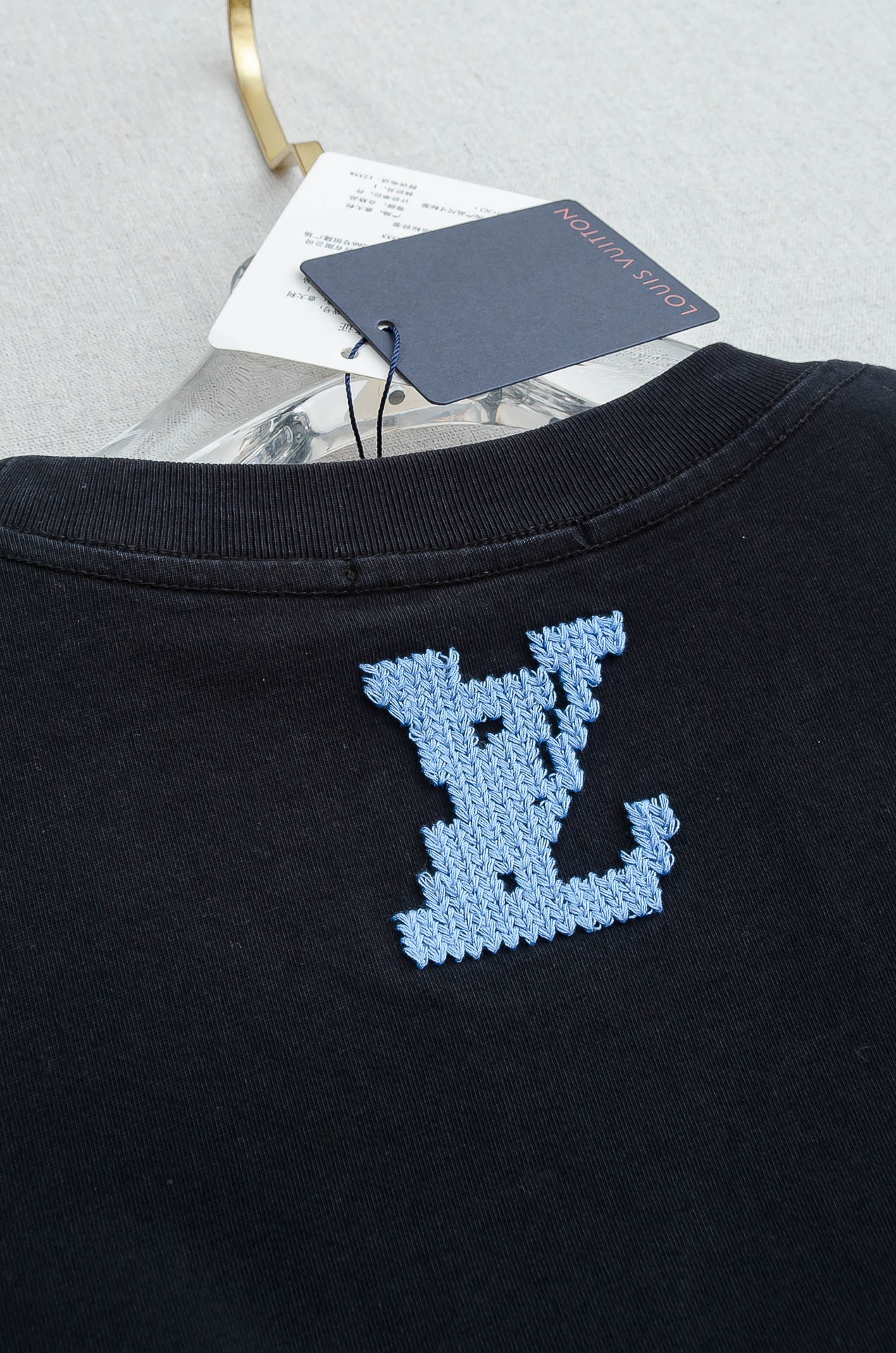 🌾 LV 2026SS最新客供进口长绒棉立体剪裁男士圆领短袖T恤衫#定织定染100%长绒棉，最大程度的给