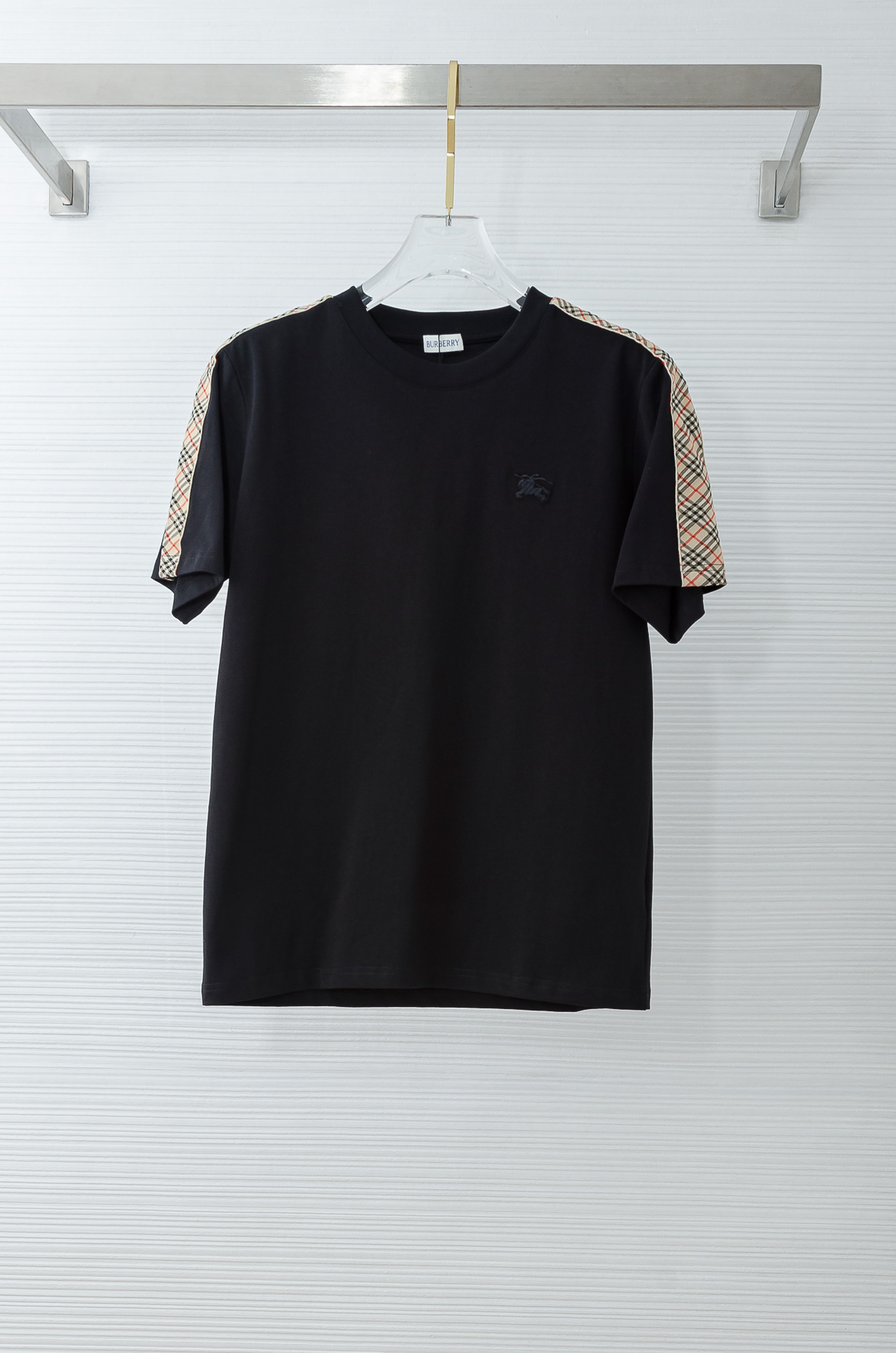 🌾 BURB*ERRY巴宝＊莉2026SS最新客供进口长绒棉立体剪裁男士圆领短袖T恤衫#定织定染100%