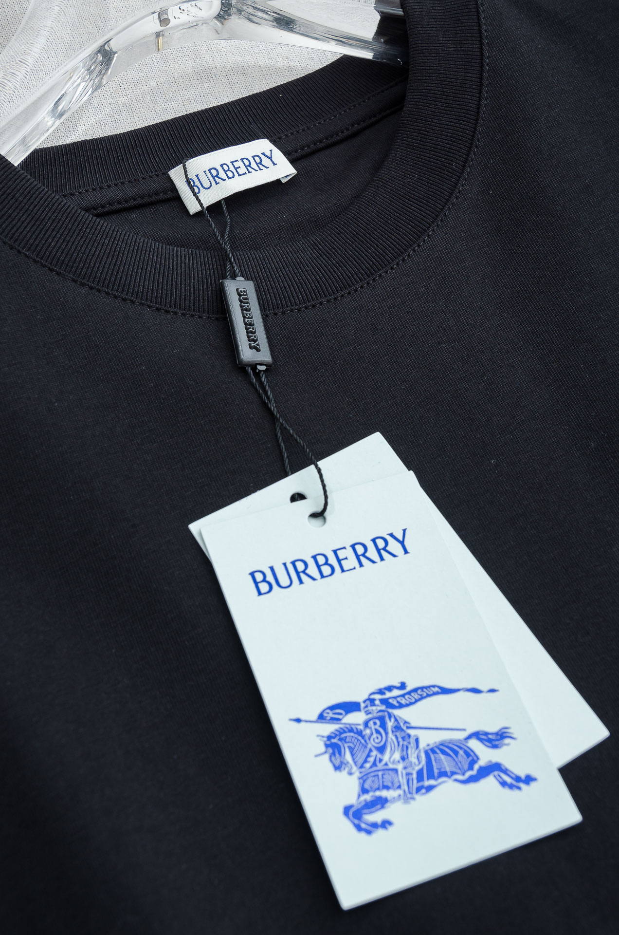 🌾 BURB*ERRY巴宝＊莉2026SS最新客供进口长绒棉立体剪裁男士圆领短袖T恤衫#定织定染100%