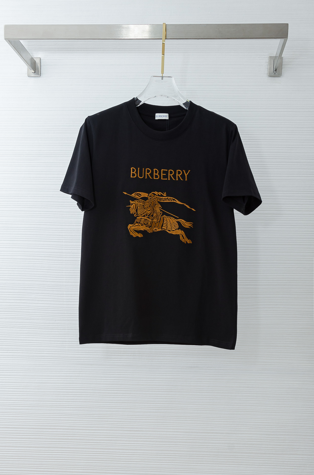 🌾 BURBE*RRY巴＊宝莉2026SS最新客供进口长绒棉立体剪裁男士圆领短袖T恤衫#定织定染100%