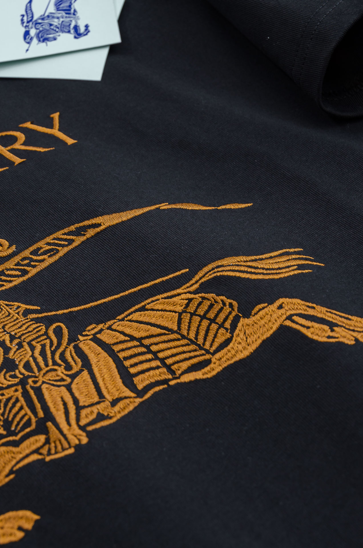 🌾 BURBE*RRY巴＊宝莉2026SS最新客供进口长绒棉立体剪裁男士圆领短袖T恤衫#定织定染100%