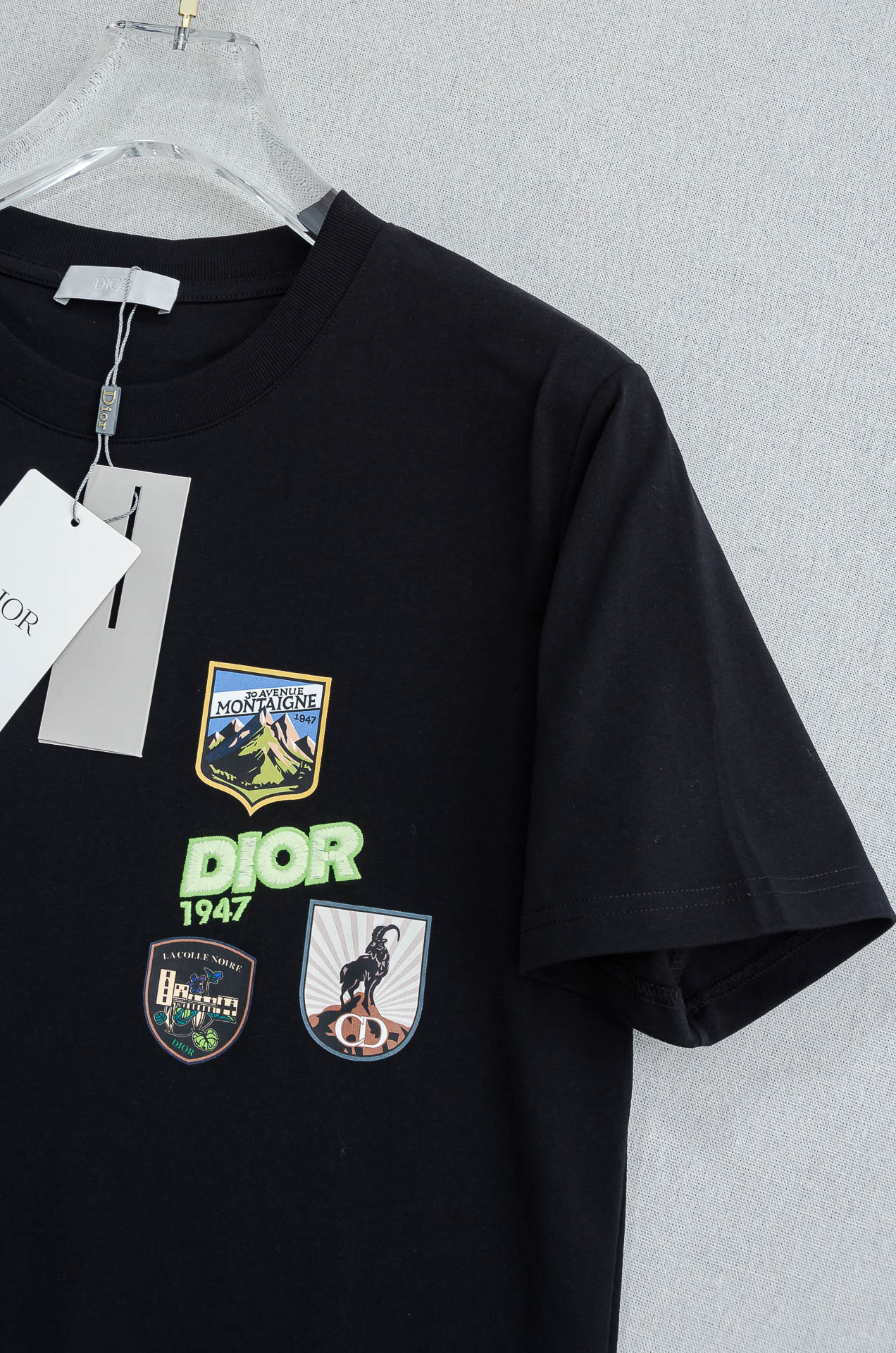 🌾 Di＊or 迪＊奥2026SS最新客供进口长绒棉立体剪裁男士圆领短袖T恤衫#定织定染100%长绒棉，