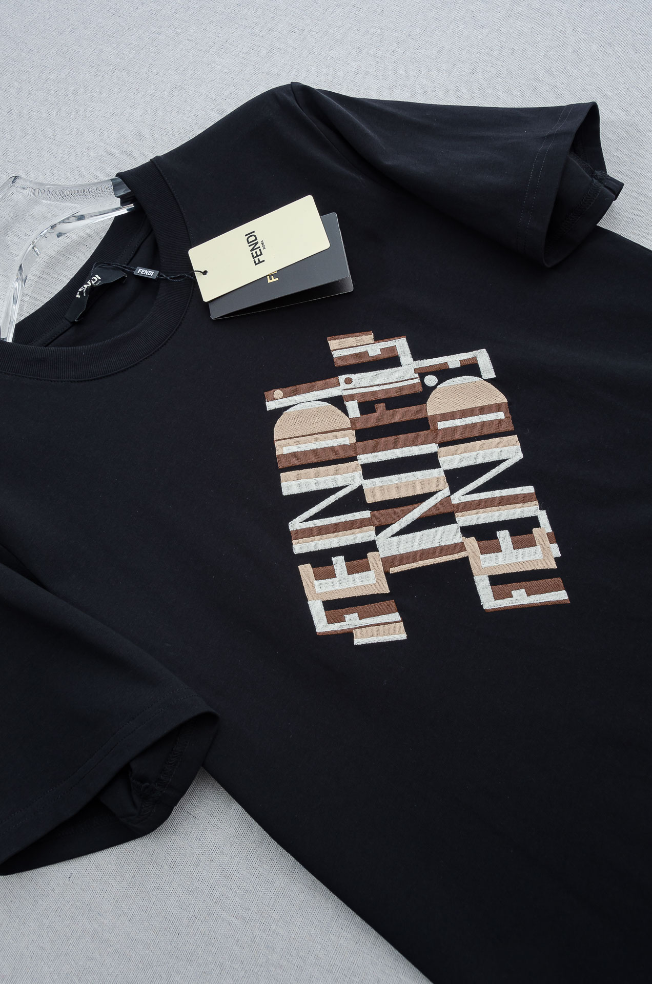 🌾 FEN*DI 芬＊迪2026SS最新客供进口长绒棉立体剪裁男士圆领短袖T恤衫#定织定染100%长绒棉