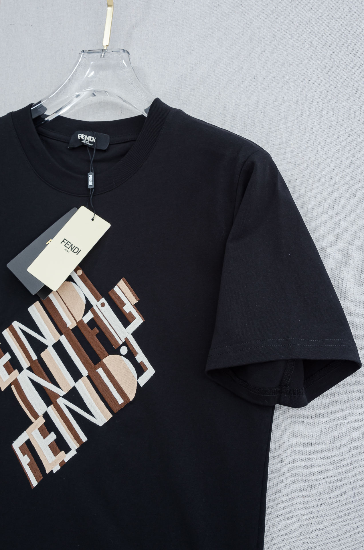 🌾 FEN*DI 芬＊迪2026SS最新客供进口长绒棉立体剪裁男士圆领短袖T恤衫#定织定染100%长绒棉