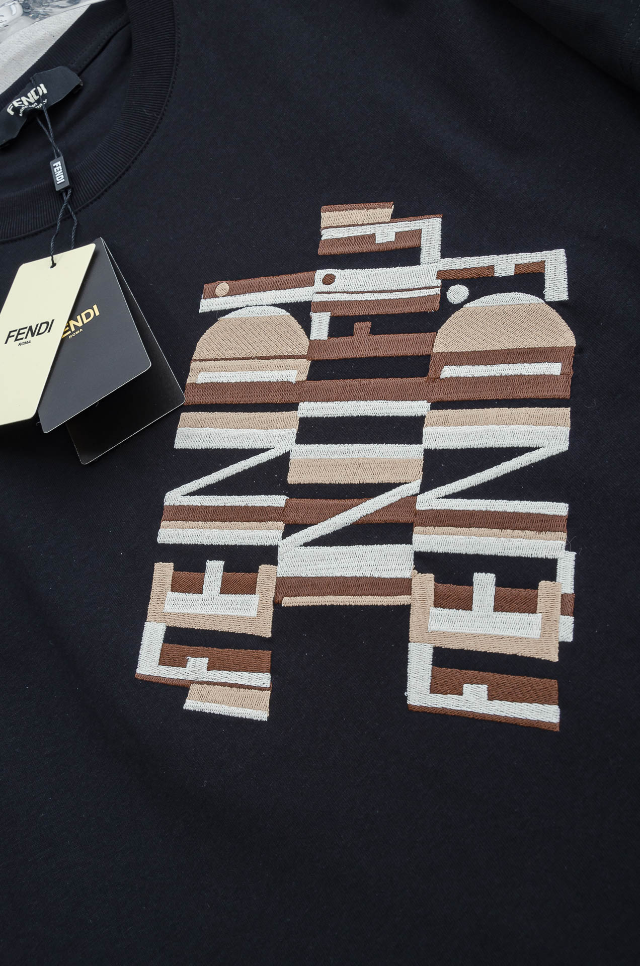 🌾 FEN*DI 芬＊迪2026SS最新客供进口长绒棉立体剪裁男士圆领短袖T恤衫#定织定染100%长绒棉