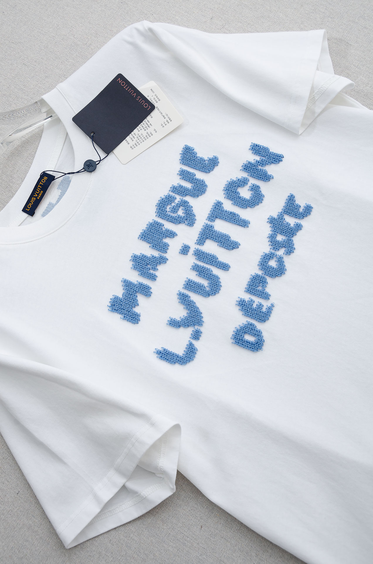 🌾 LV 2026SS最新客供进口长绒棉立体剪裁男士圆领短袖T恤衫#定织定染100%长绒棉，最大程度的给