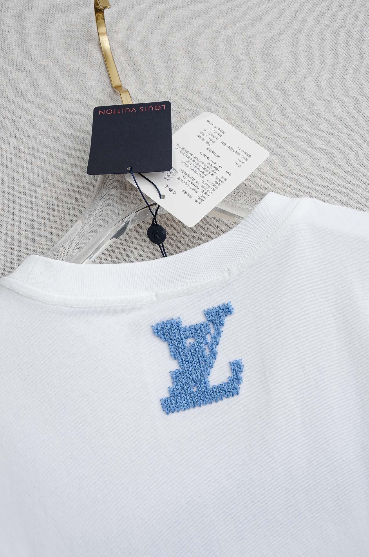 🌾 LV 2026SS最新客供进口长绒棉立体剪裁男士圆领短袖T恤衫#定织定染100%长绒棉，最大程度的给