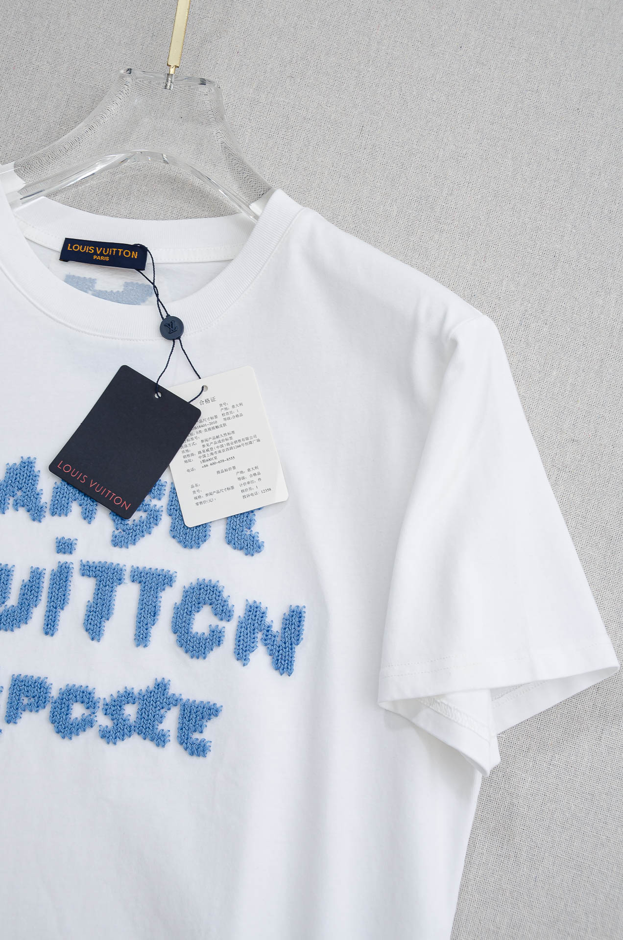 🌾 LV 2026SS最新客供进口长绒棉立体剪裁男士圆领短袖T恤衫#定织定染100%长绒棉，最大程度的给
