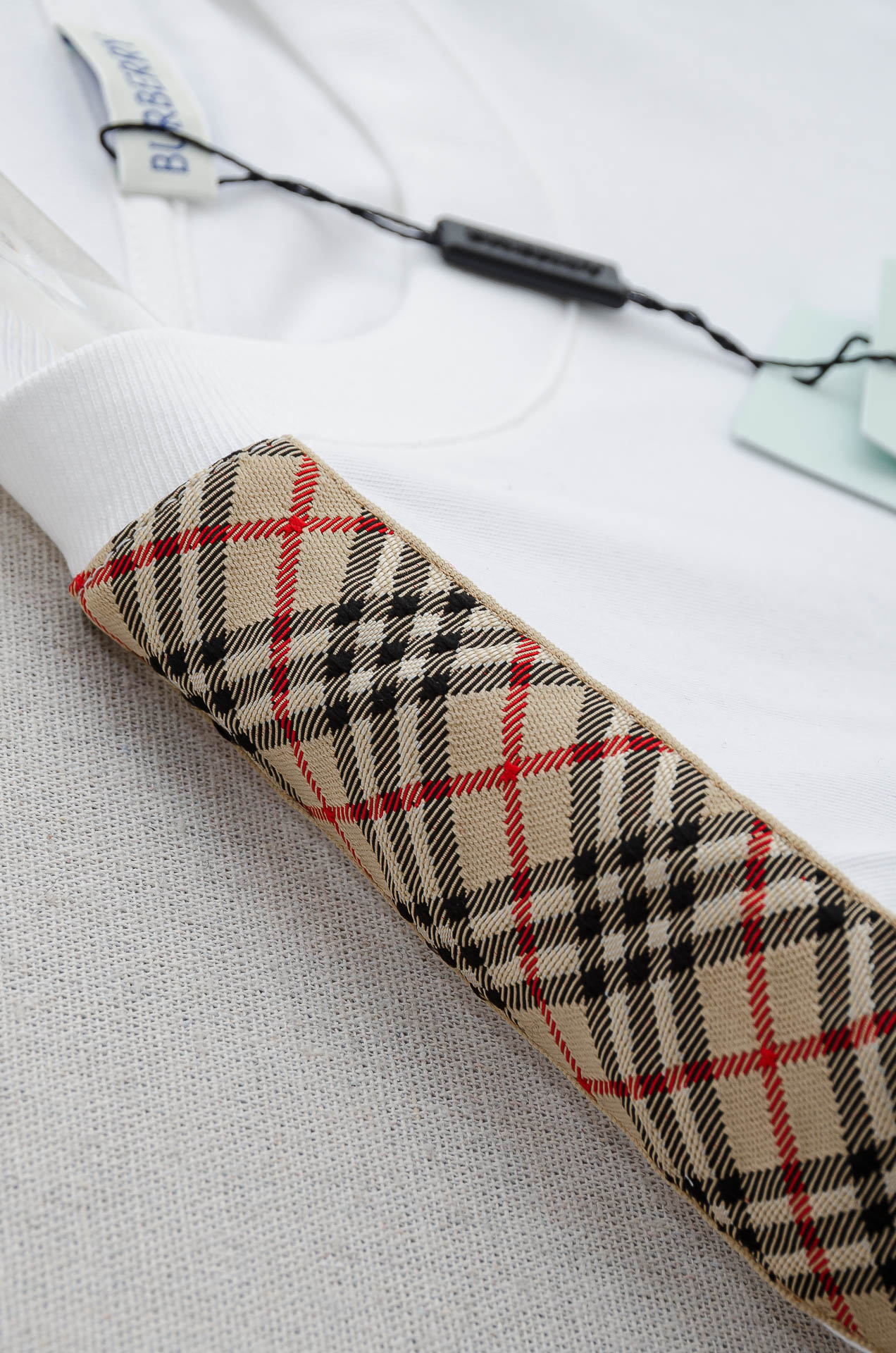 🌾 BURB*ERRY巴宝＊莉2026SS最新客供进口长绒棉立体剪裁男士圆领短袖T恤衫#定织定染100%