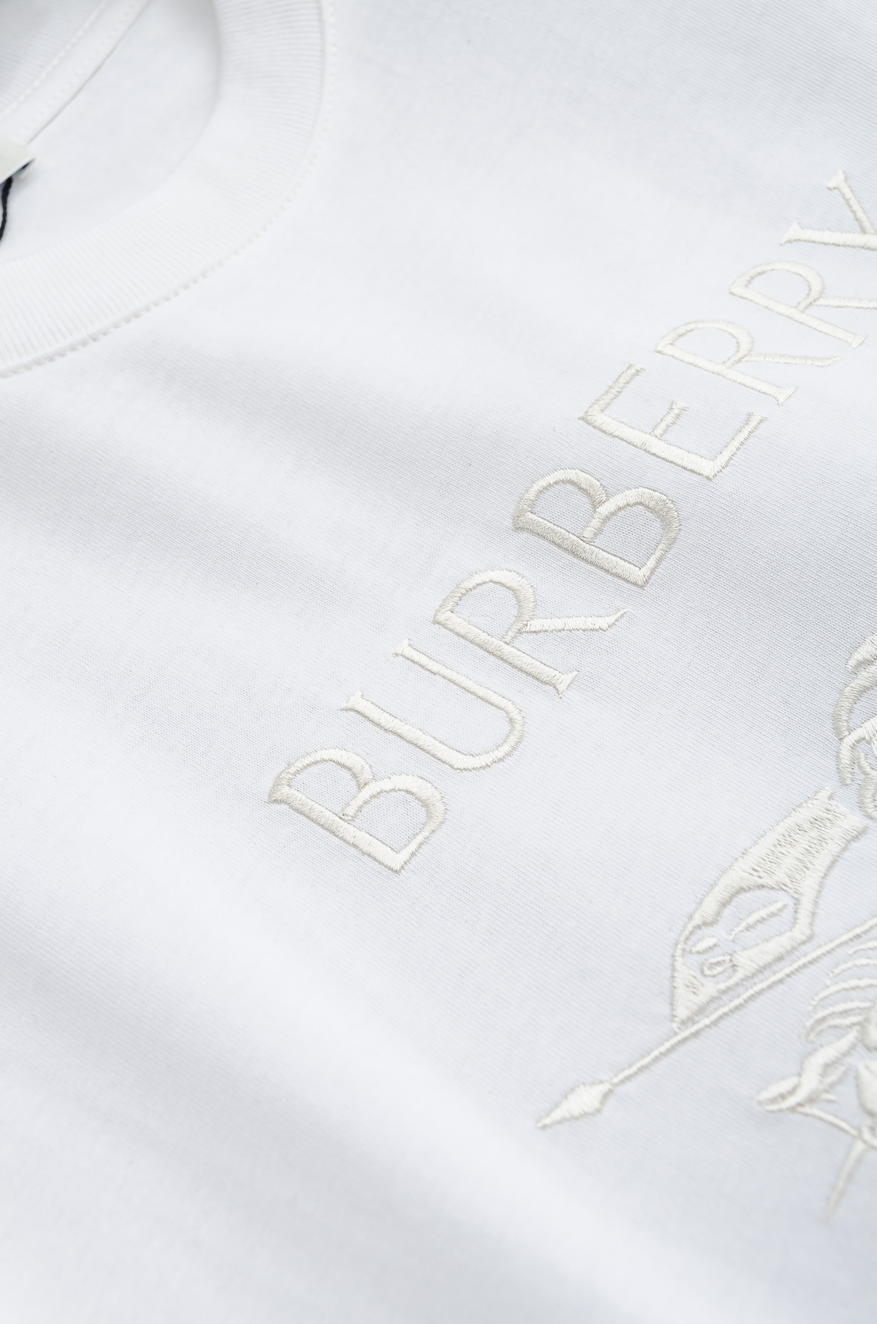 🌾 BURBE*RRY巴＊宝莉2026SS最新客供进口长绒棉立体剪裁男士圆领短袖T恤衫#定织定染100%