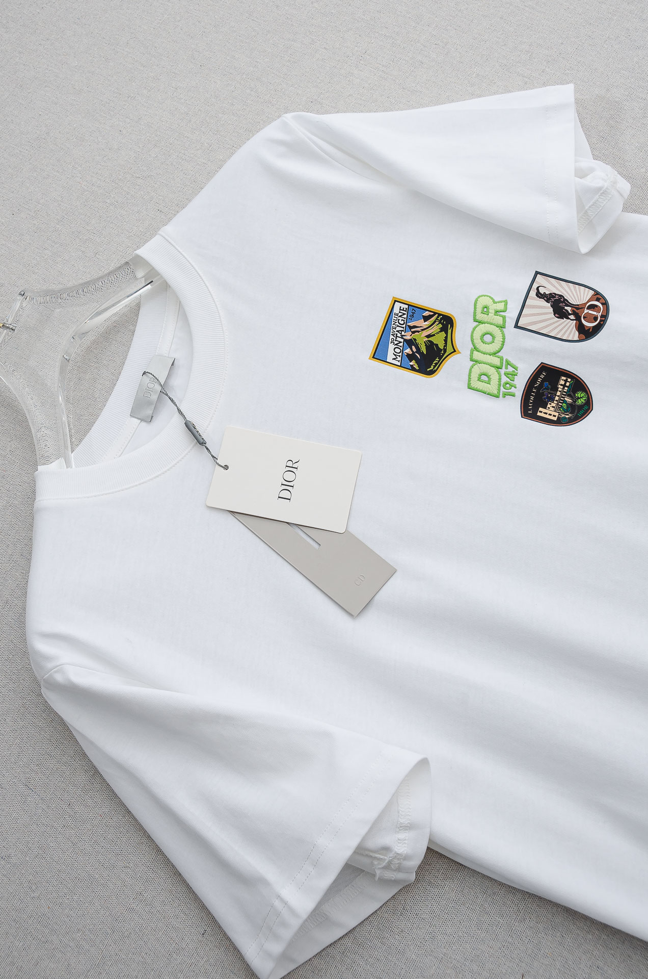 🌾 Di＊or 迪＊奥2026SS最新客供进口长绒棉立体剪裁男士圆领短袖T恤衫#定织定染100%长绒棉，