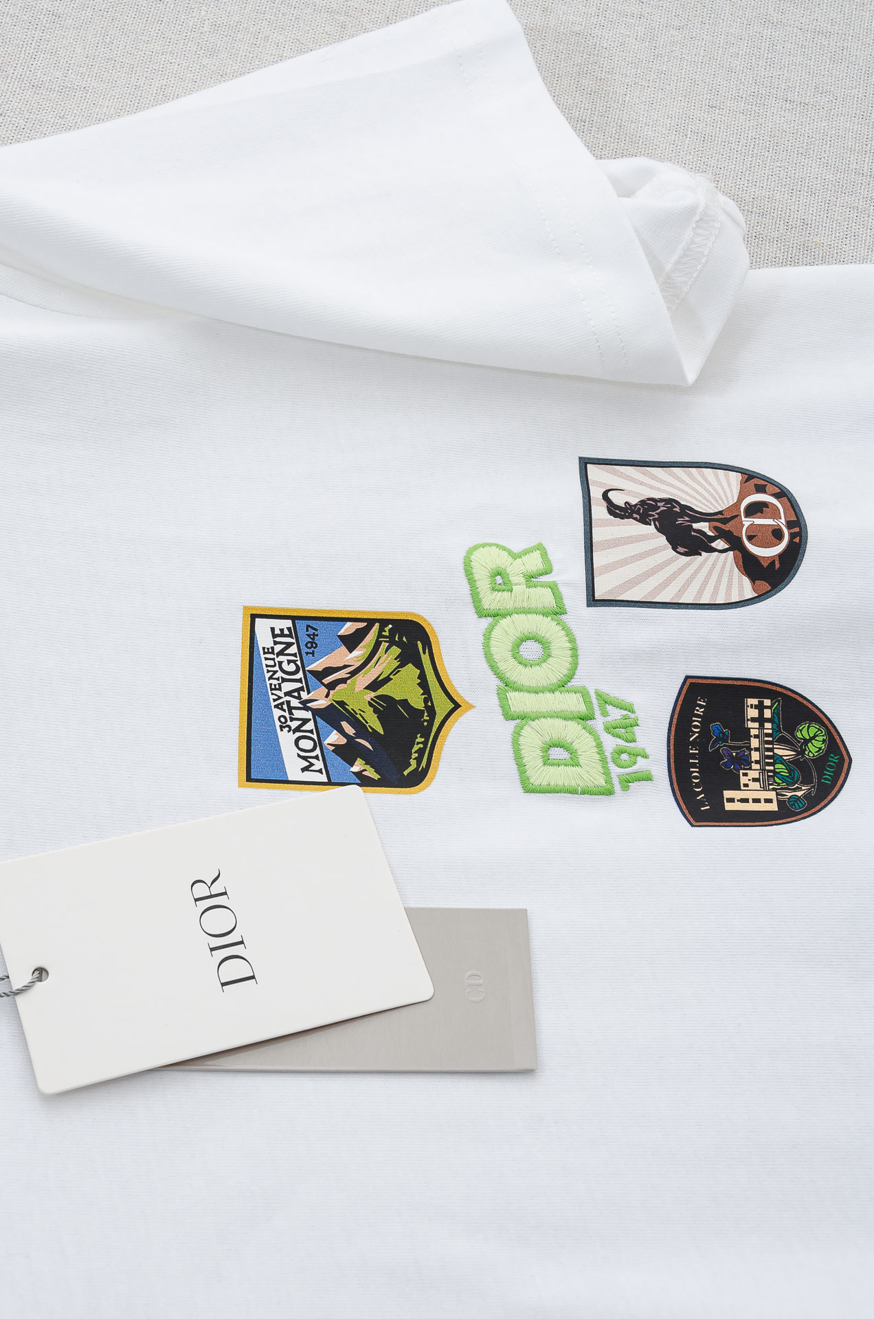 🌾 Di＊or 迪＊奥2026SS最新客供进口长绒棉立体剪裁男士圆领短袖T恤衫#定织定染100%长绒棉，