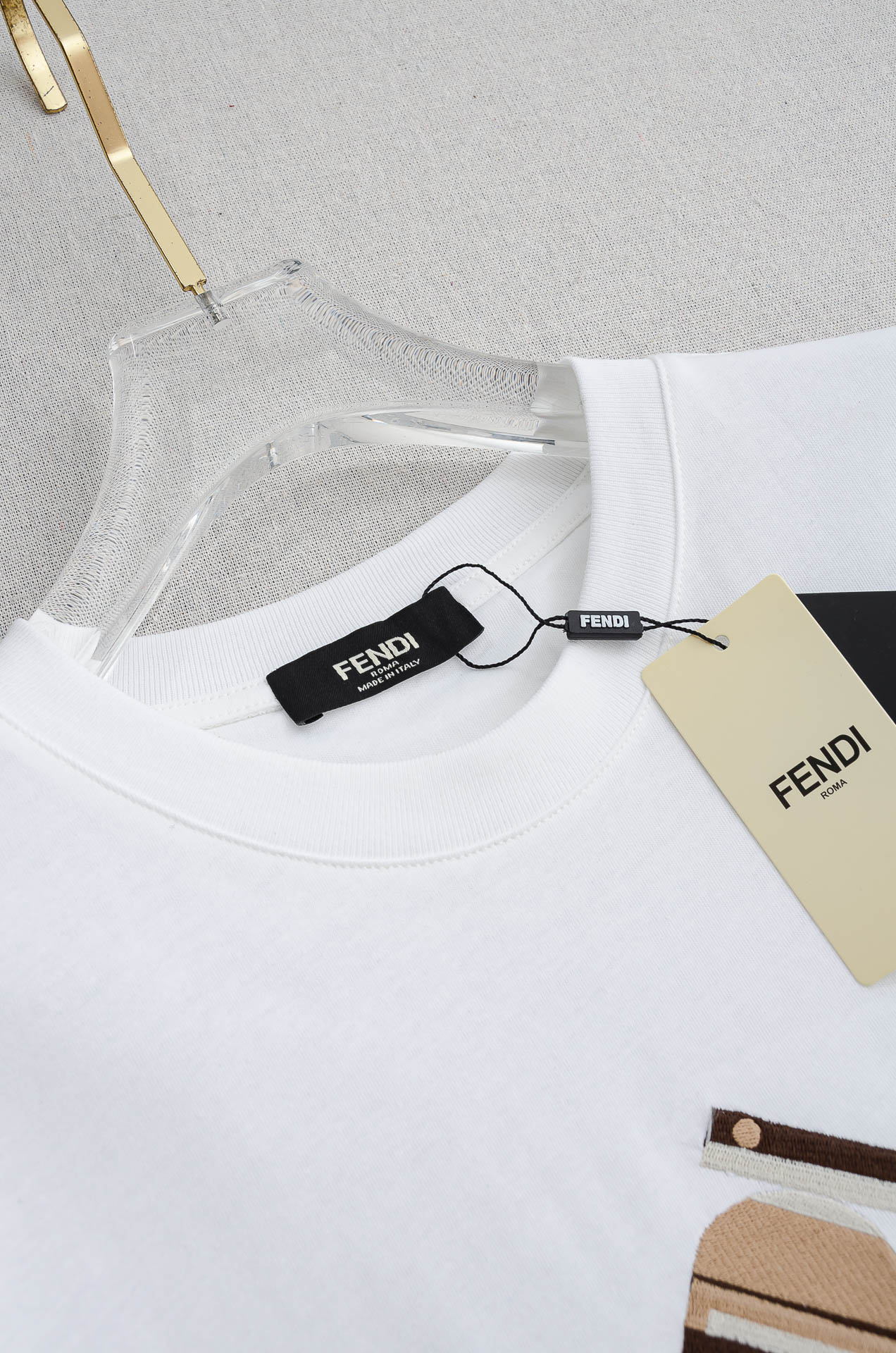 🌾 FEN*DI 芬＊迪2026SS最新客供进口长绒棉立体剪裁男士圆领短袖T恤衫#定织定染100%长绒棉