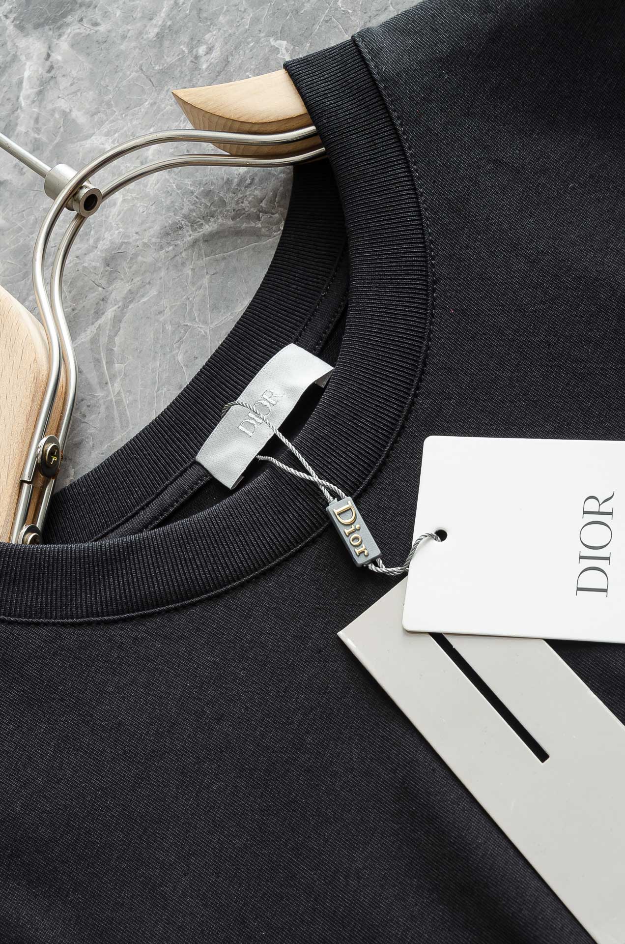 Dior迪奥 2026SS最新客供进口长绒棉男士圆领短袖T恤衫#定织定染100%长绒棉，最大程度的给你带