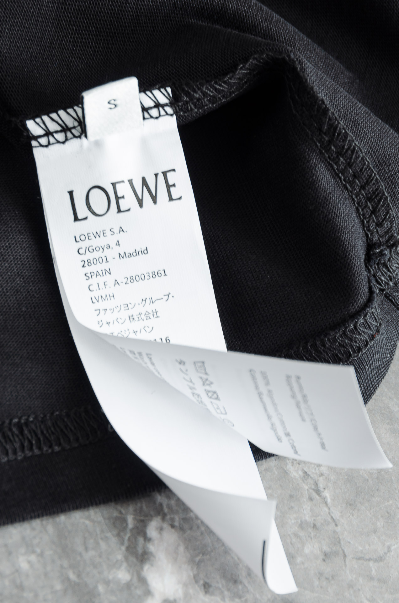 LOEWE罗意威2026SS最新客供进口长绒棉男士圆领短袖T恤衫#定织定染100%长绒棉，最大程度的给你