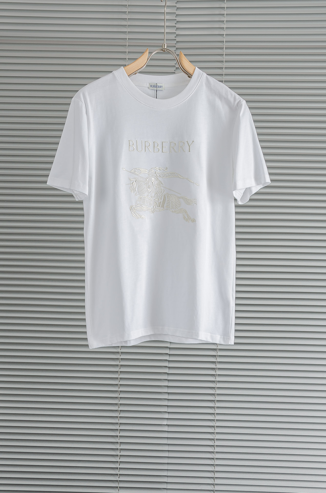 🆕 BURBE*RRY巴宝*莉2026SS最新客供进口长绒棉男士圆领短袖T恤衫#定织定染100%长绒棉，