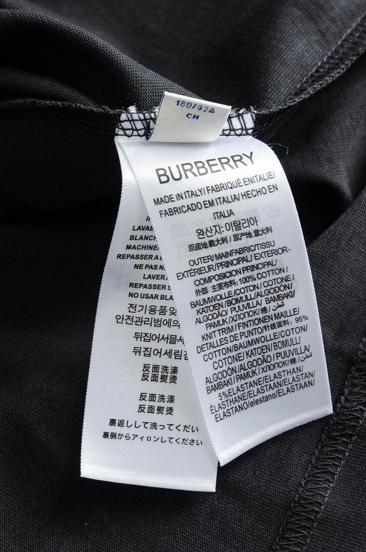 🆕 BURBE*RRY巴宝*莉2026SS最新客供进口长绒棉男士圆领短袖T恤衫#定织定染100%长绒棉，