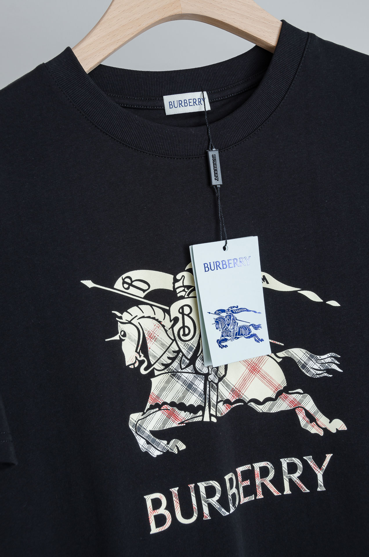 ☀️☀️Burberry巴宝莉 2026SS最新客供进口长绒棉男士圆领短袖T恤衫#定织定染100%长绒棉