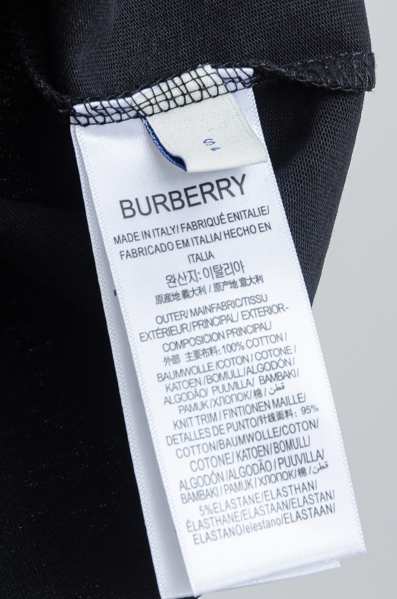 ☀️☀️Burberry巴宝莉 2026SS最新客供进口长绒棉男士圆领短袖T恤衫#定织定染100%长绒棉