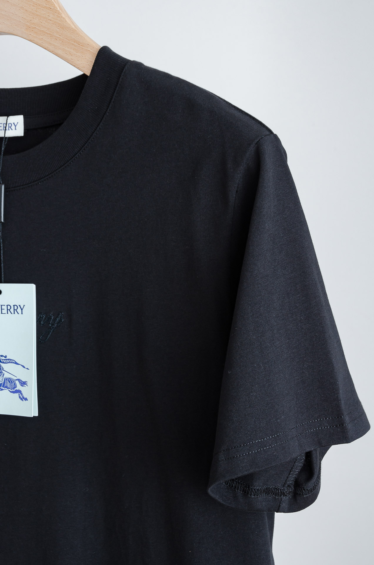 🧨 ☀️☀️BURBERRY巴宝莉2026SS最新客供进口长绒棉立体剪裁男士圆领短袖T恤衫#定织定染10