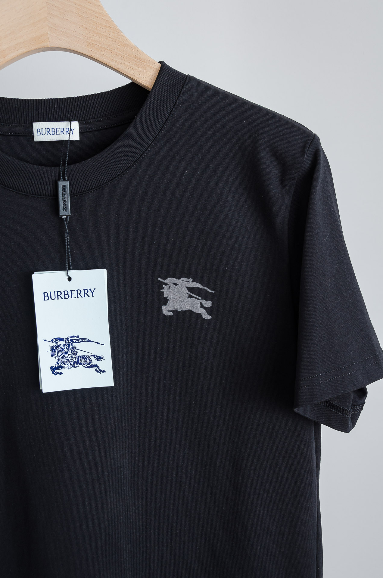 🧨 ☀️☀️BURBERRY巴宝莉2026SS最新客供进口长绒棉立体剪裁男士圆领短袖T恤衫#定织定染10