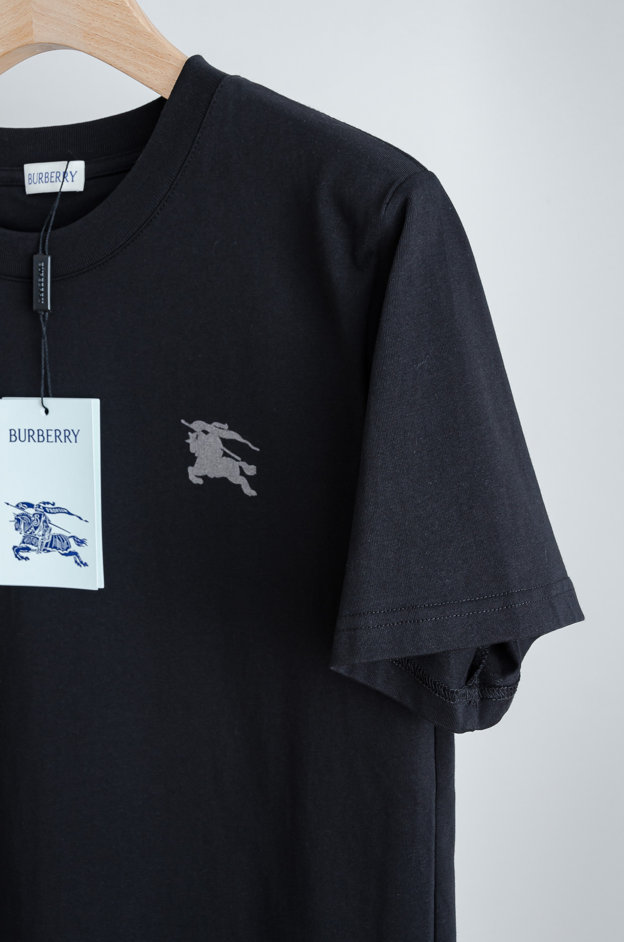 🧨 ☀️☀️BURBERRY巴宝莉2026SS最新客供进口长绒棉立体剪裁男士圆领短袖T恤衫#定织定染10