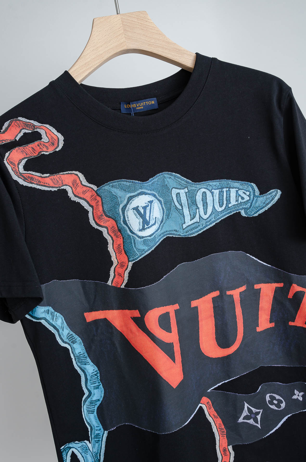 ☀️☀️LV 2026SS最新客供进口长绒棉男士圆领短袖T恤衫#定织定染100%长绒棉，最大程度的给你带