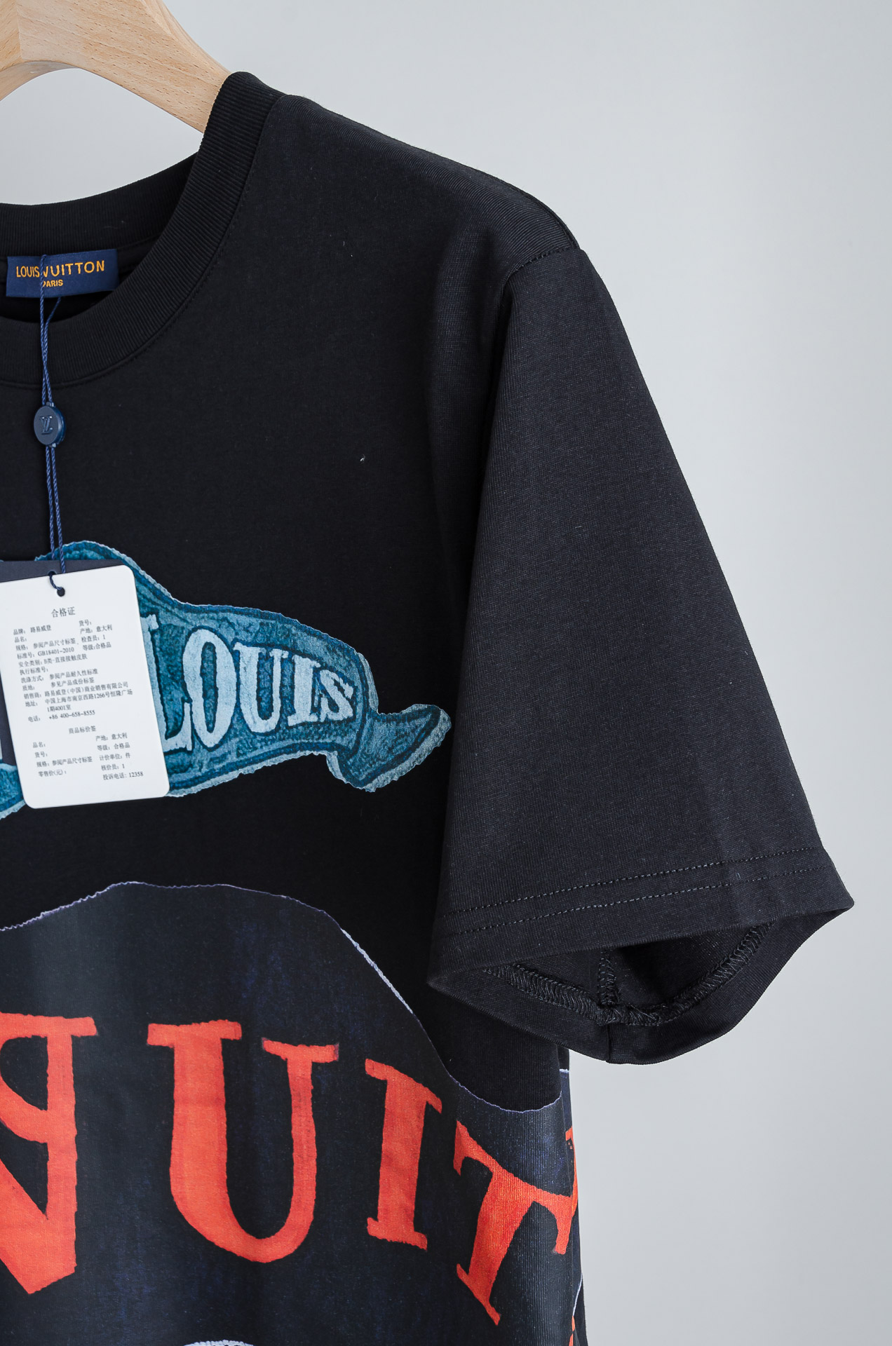 ☀️☀️LV 2026SS最新客供进口长绒棉男士圆领短袖T恤衫#定织定染100%长绒棉，最大程度的给你带