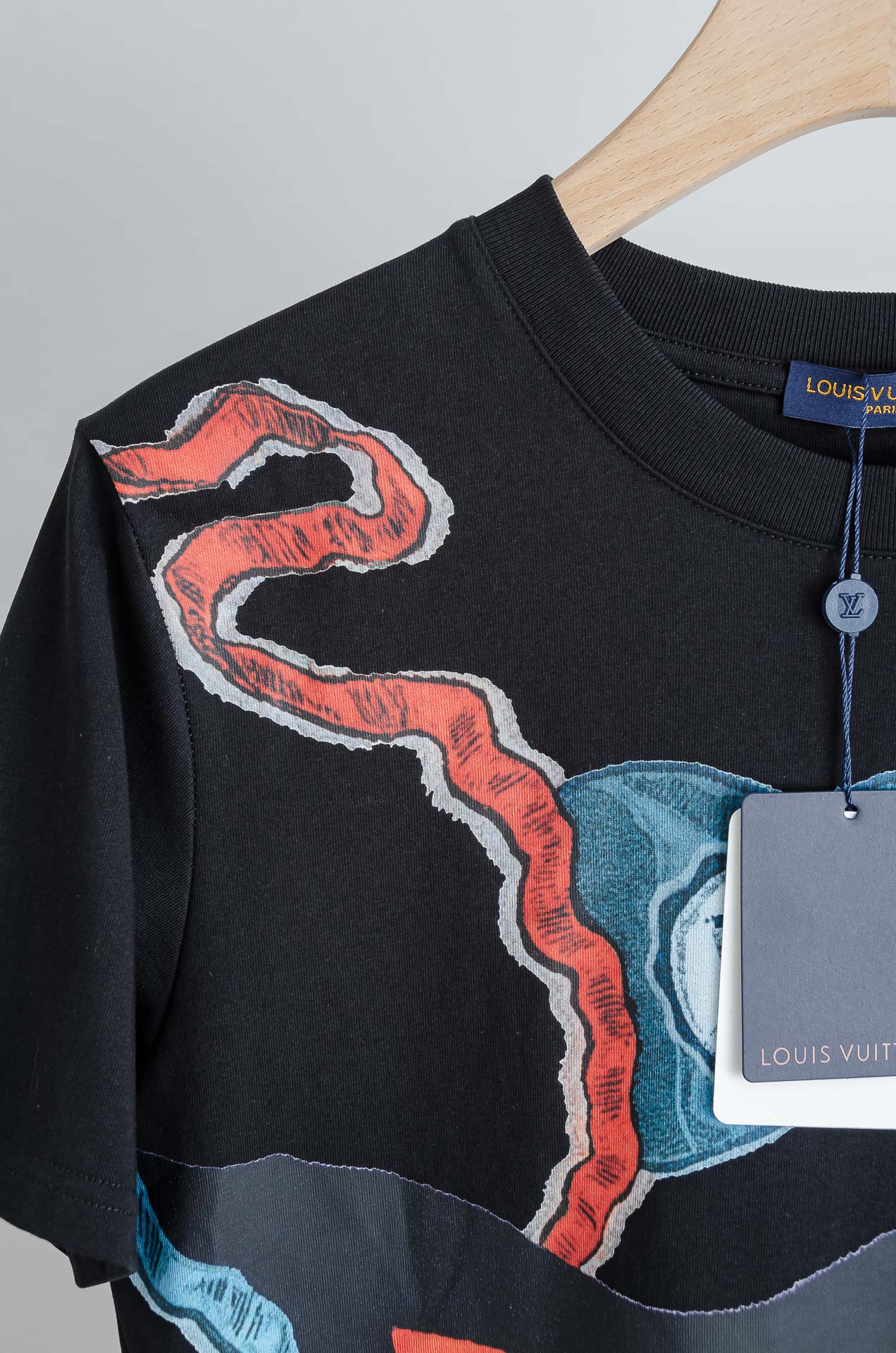 ☀️☀️LV 2026SS最新客供进口长绒棉男士圆领短袖T恤衫#定织定染100%长绒棉，最大程度的给你带