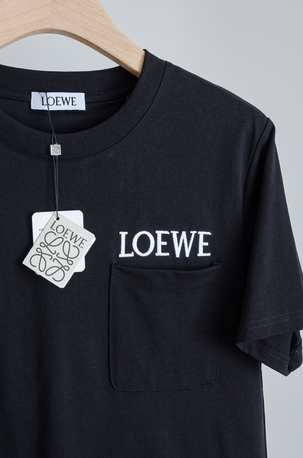 🧨 ☀️☀️LOEWE罗意威2026SS最新客供进口长绒棉立体剪裁男士圆领短袖T恤衫#定织定染100%长