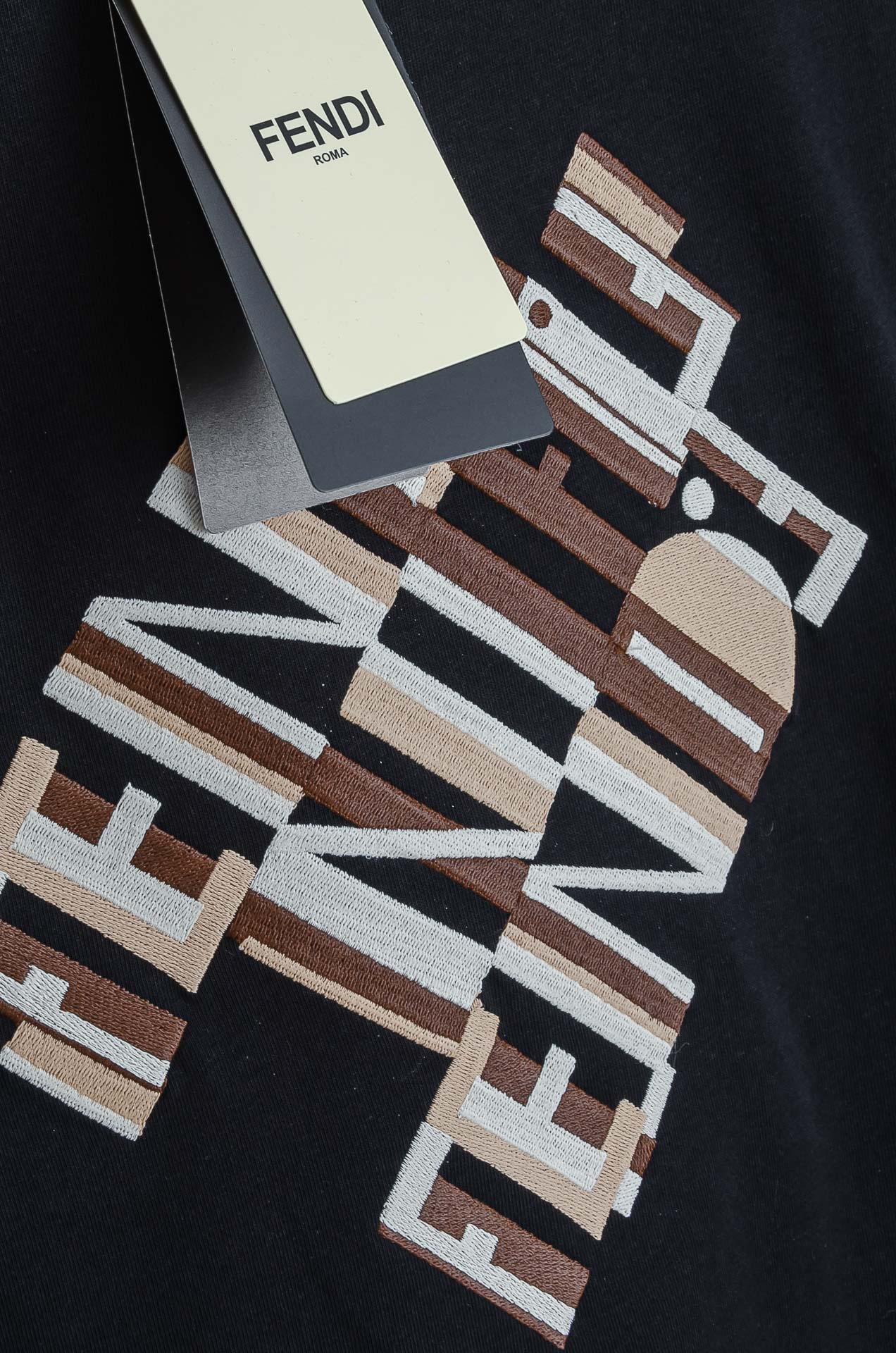 🧨 ☀️☀️FEN*DI 芬＊迪2026SS最新客供进口长绒棉立体剪裁男士圆领短袖T恤衫#定织定染100