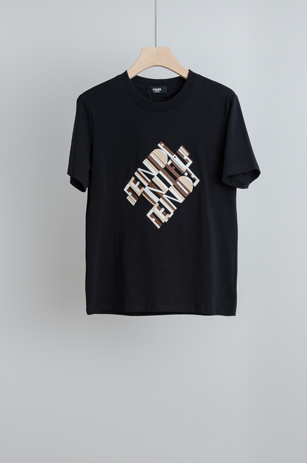 🧨 ☀️☀️FEN*DI 芬＊迪2026SS最新客供进口长绒棉立体剪裁男士圆领短袖T恤衫#定织定染100