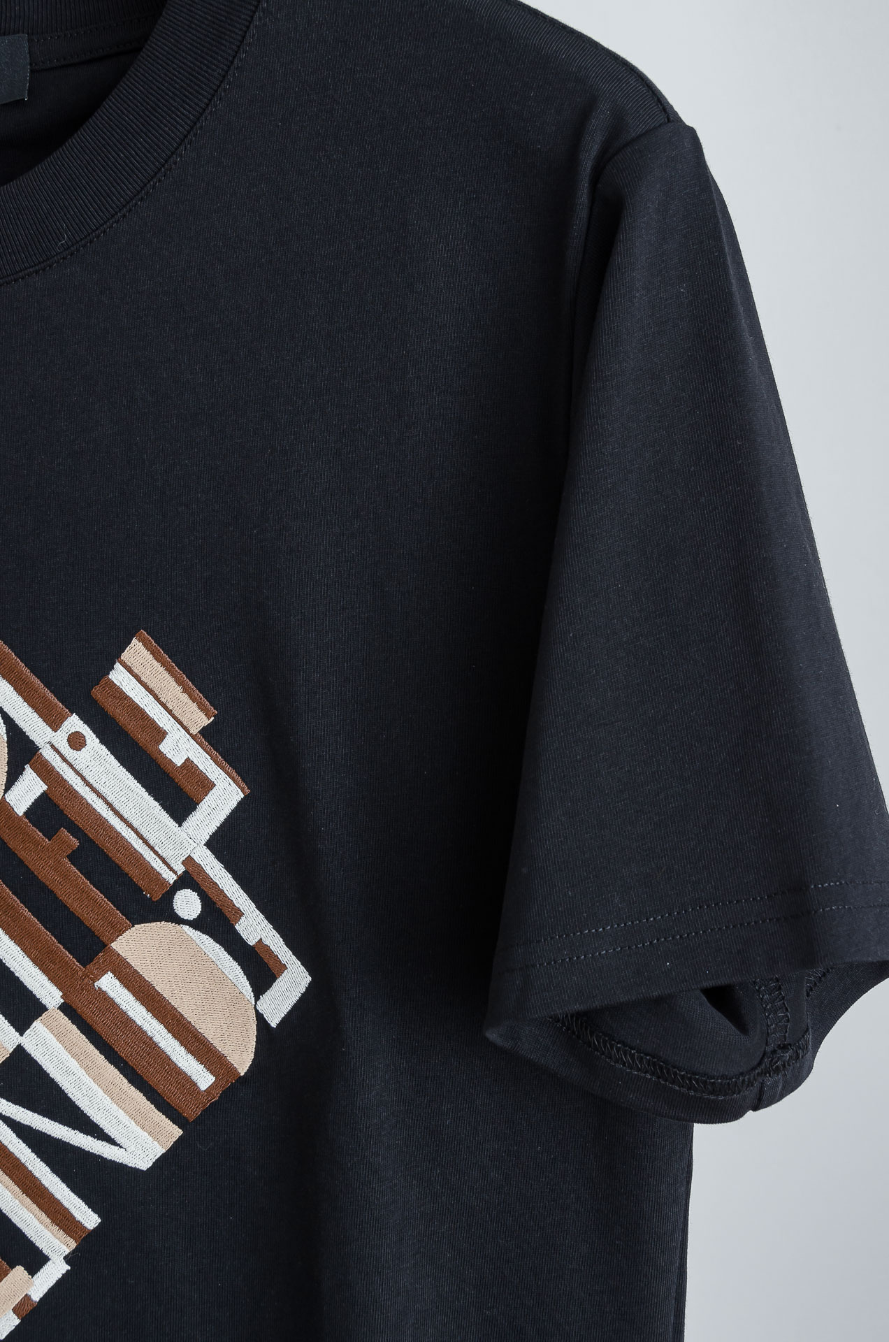 🧨 ☀️☀️FEN*DI 芬＊迪2026SS最新客供进口长绒棉立体剪裁男士圆领短袖T恤衫#定织定染100