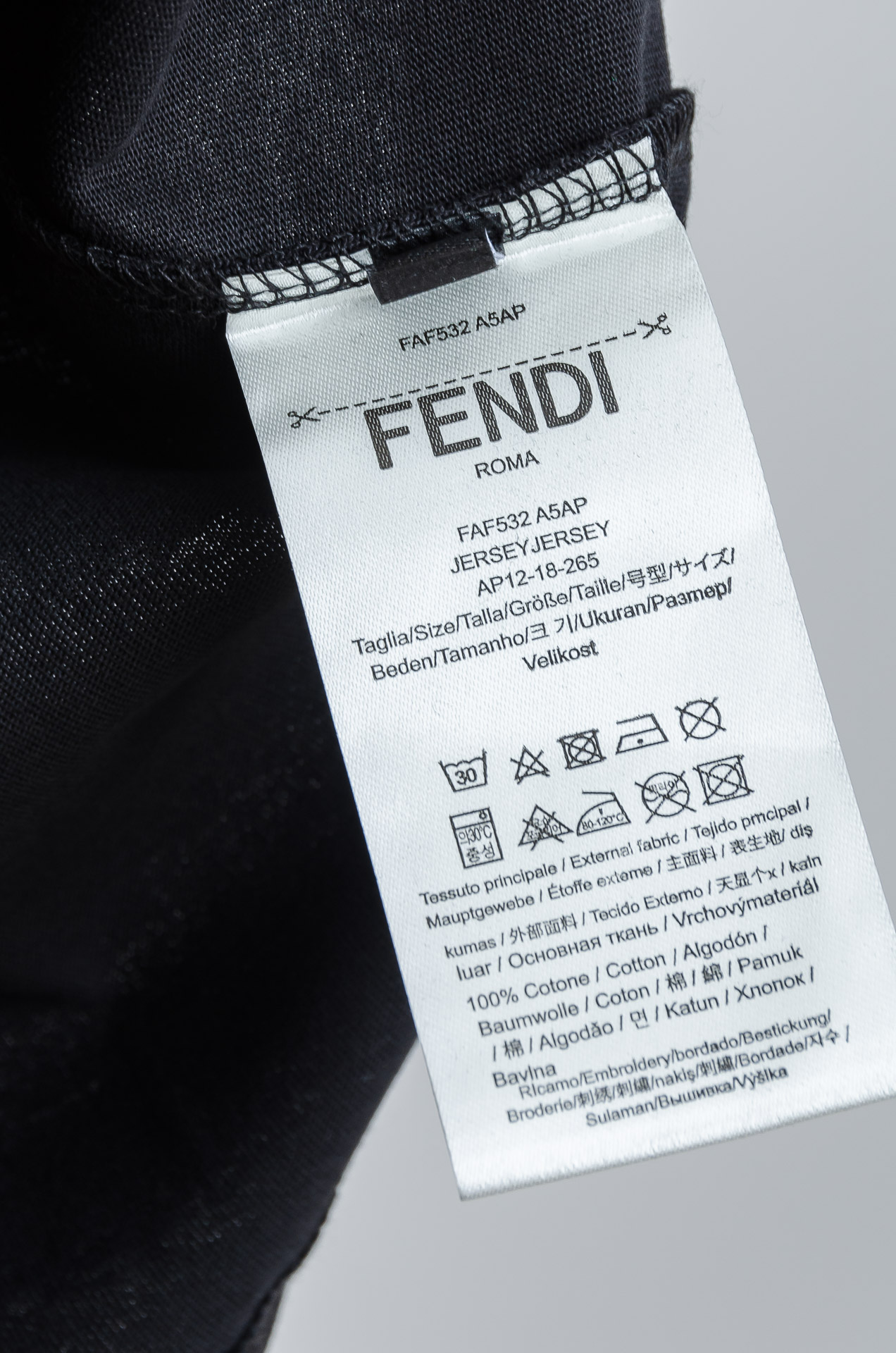 🧨 ☀️☀️FEN*DI 芬＊迪2026SS最新客供进口长绒棉立体剪裁男士圆领短袖T恤衫#定织定染100