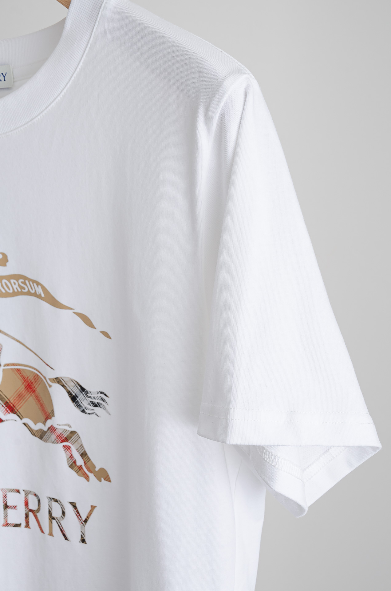 ☀️☀️Burberry巴宝莉 2026SS最新客供进口长绒棉男士圆领短袖T恤衫#定织定染100%长绒棉