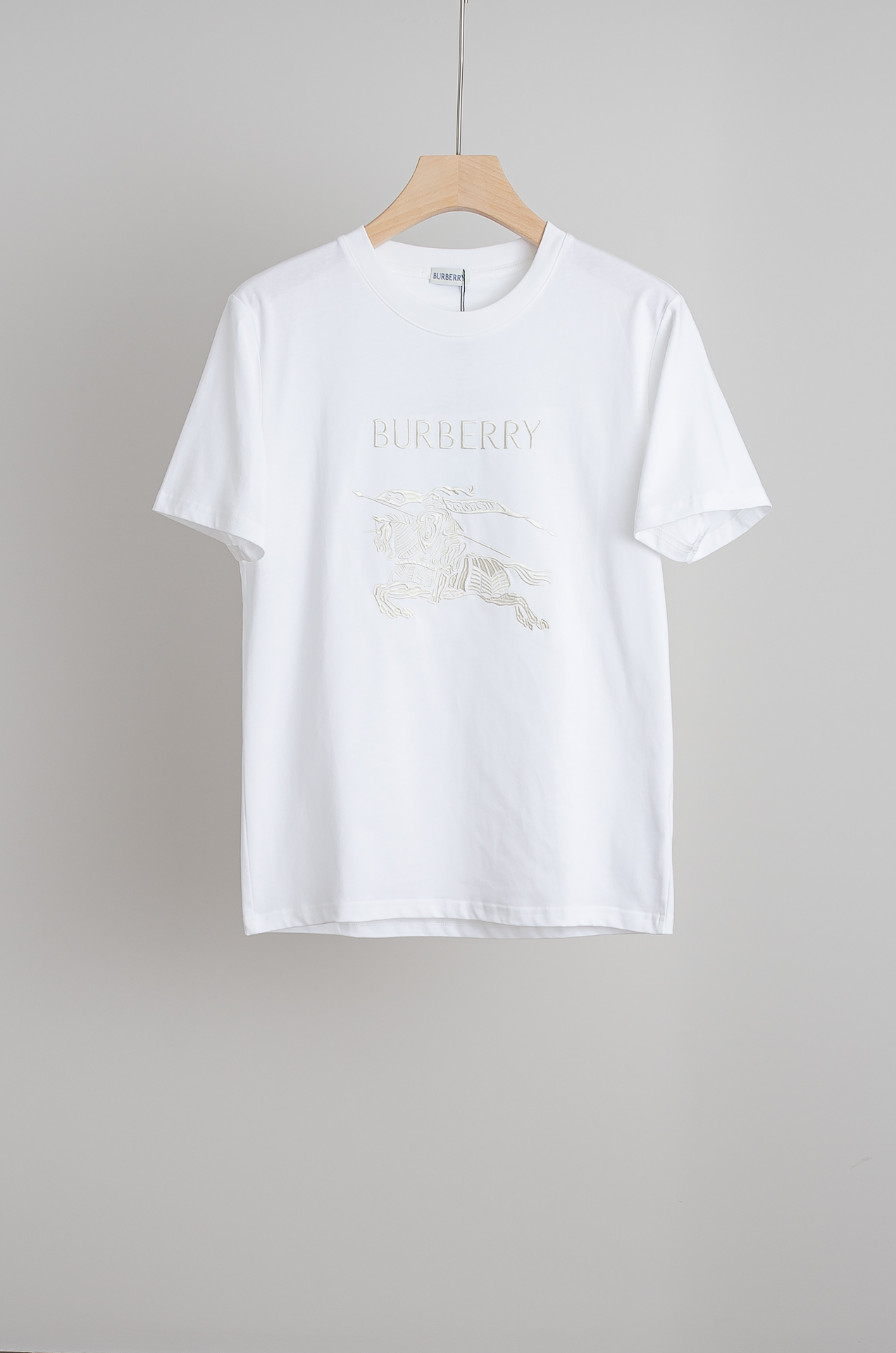 ☀️☀️Burberry巴宝莉 2026SS最新客供进口长绒棉男士圆领短袖T恤衫#定织定染100%长绒棉