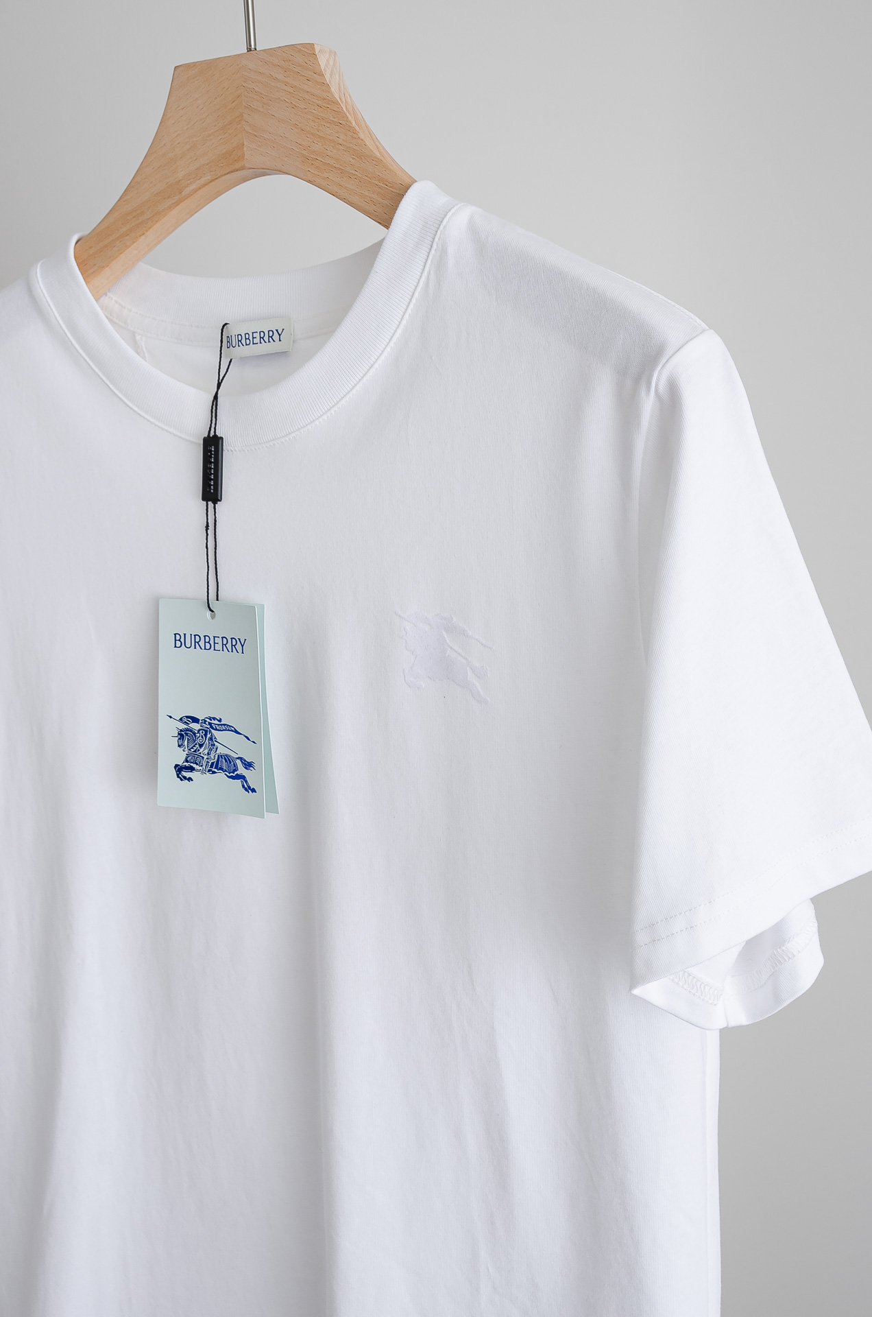 🧨 ☀️☀️BURBERRY巴宝莉2026SS最新客供进口长绒棉立体剪裁男士圆领短袖T恤衫#定织定染10