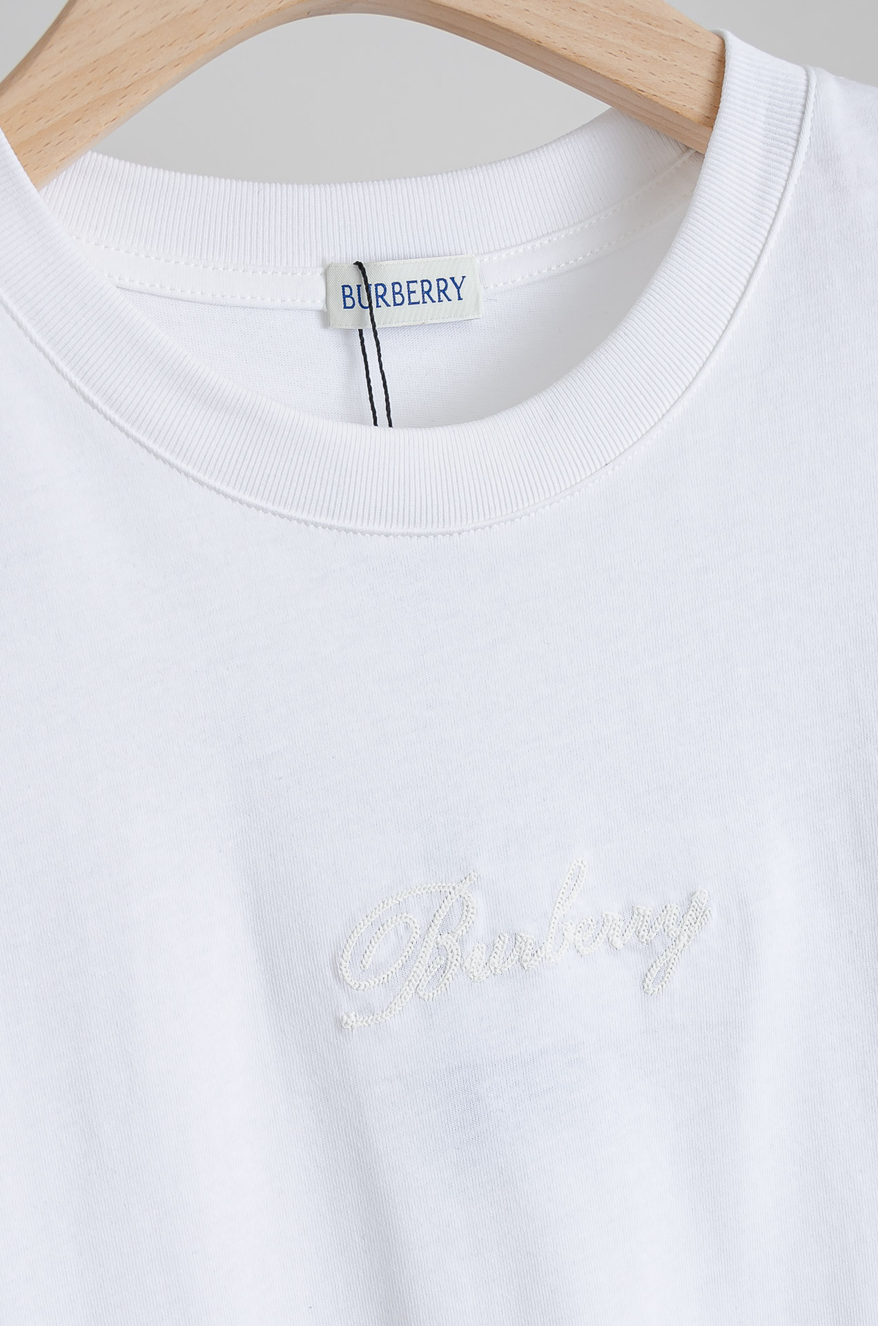 🧨 ☀️☀️BURBERRY巴宝莉2026SS最新客供进口长绒棉立体剪裁男士圆领短袖T恤衫#定织定染10