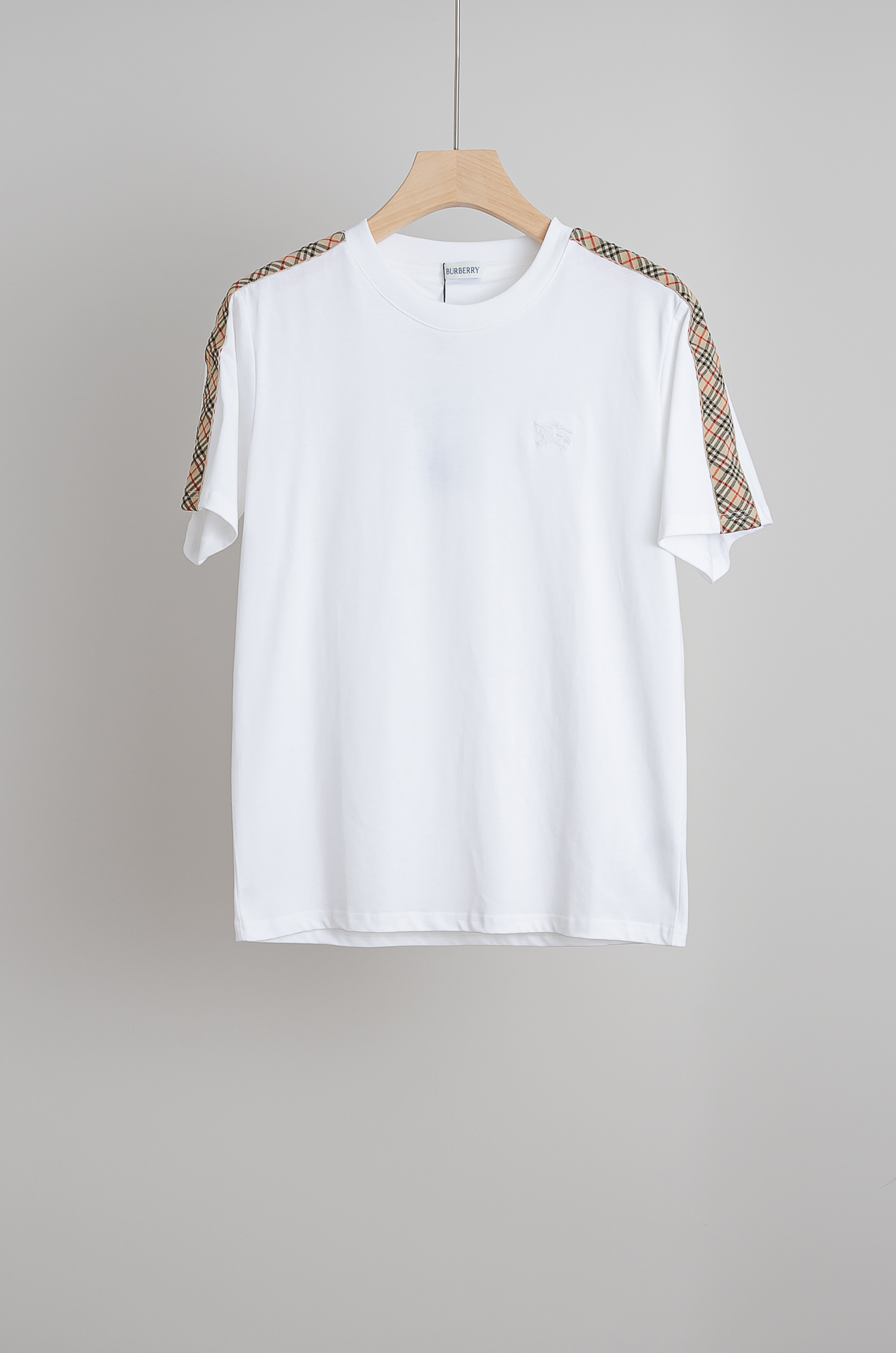 🧨 ☀️☀️BURBERRY巴宝莉2026SS最新客供进口长绒棉立体剪裁男士圆领短袖T恤衫#定织定染10