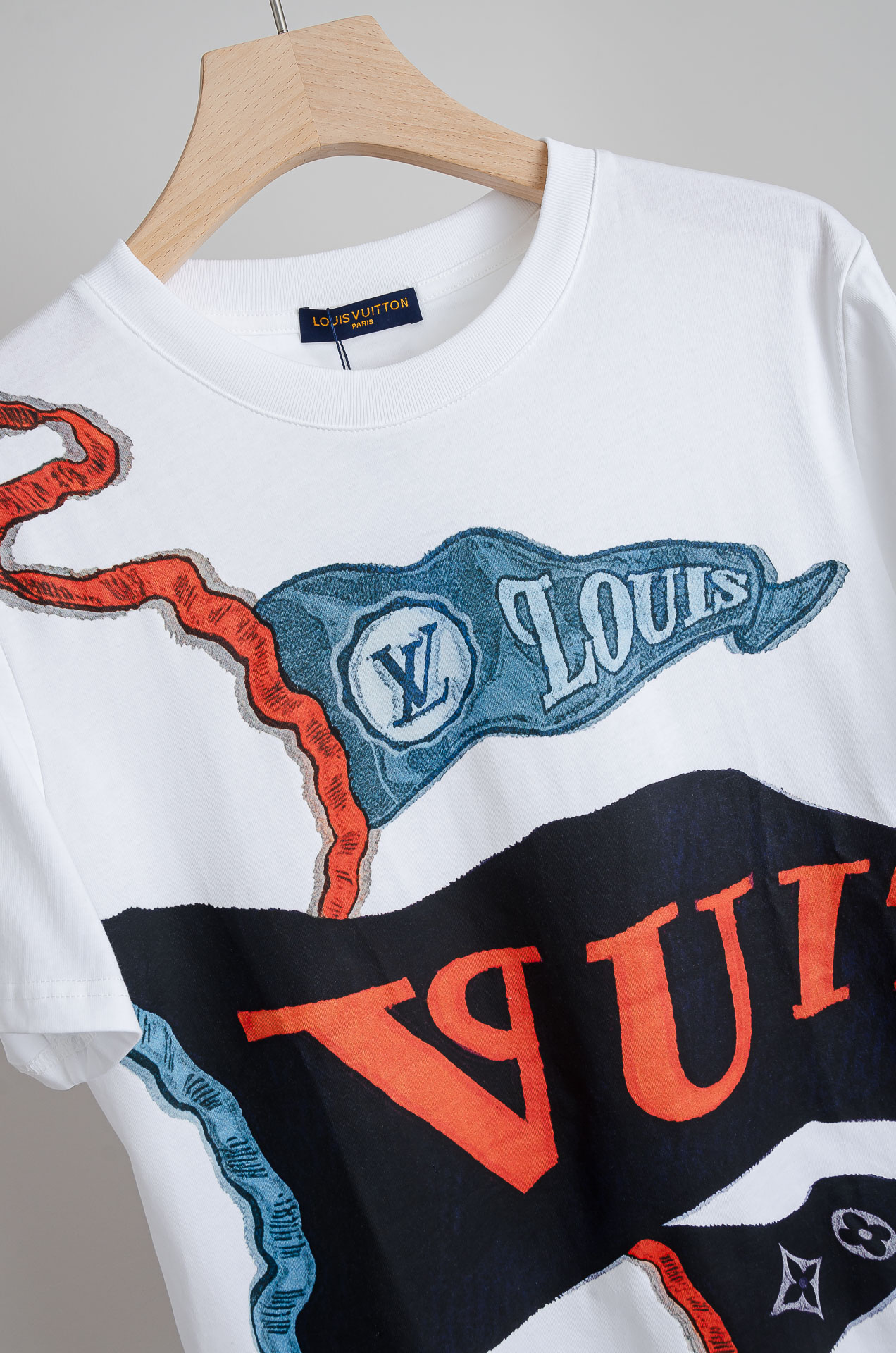 ☀️☀️LV 2026SS最新客供进口长绒棉男士圆领短袖T恤衫#定织定染100%长绒棉，最大程度的给你带