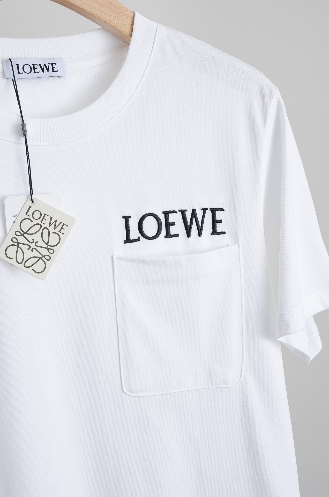 🧨 ☀️☀️LOEWE罗意威2026SS最新客供进口长绒棉立体剪裁男士圆领短袖T恤衫#定织定染100%长