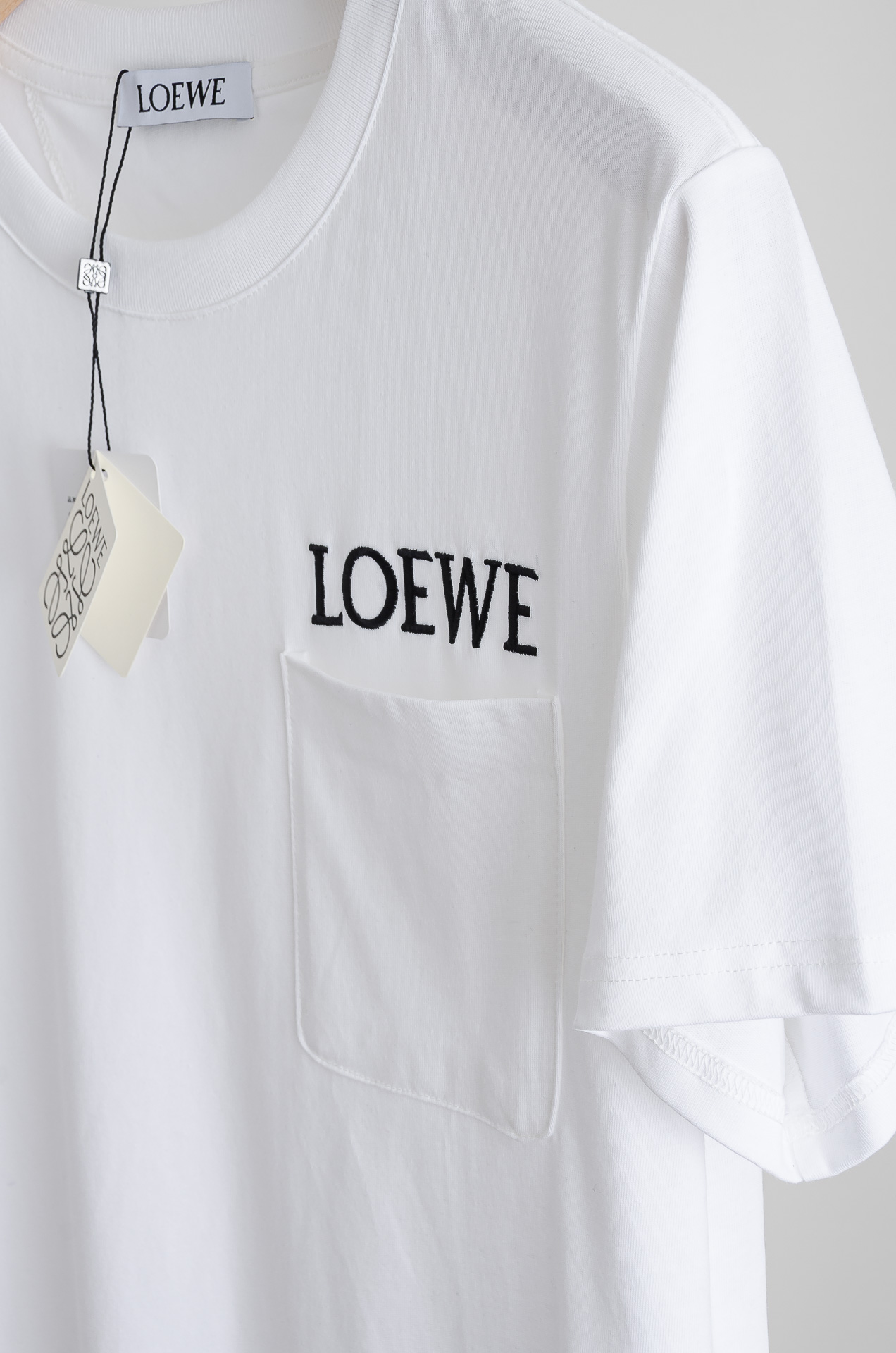 🧨 ☀️☀️LOEWE罗意威2026SS最新客供进口长绒棉立体剪裁男士圆领短袖T恤衫#定织定染100%长