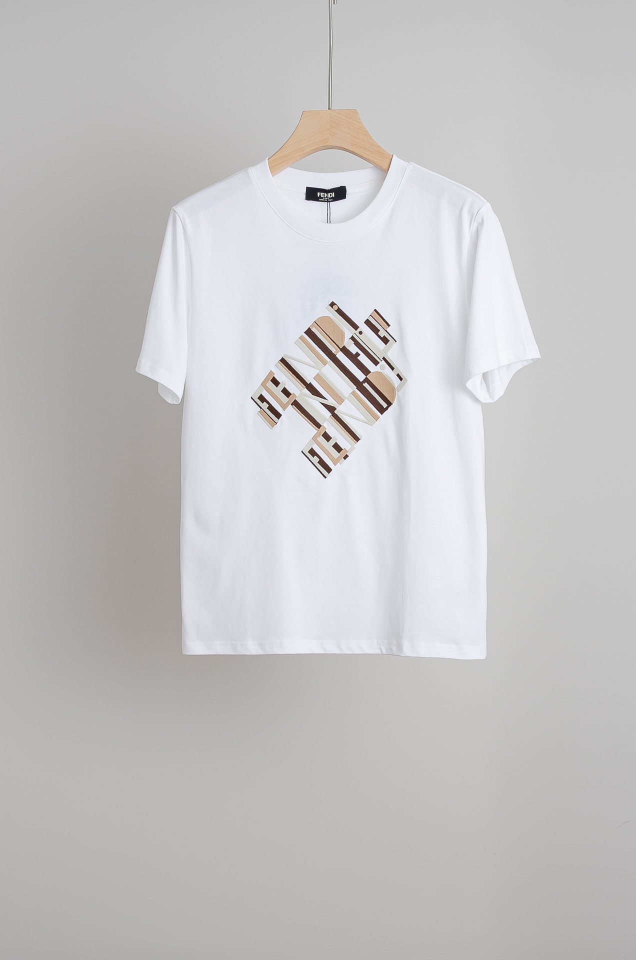 🧨 ☀️☀️FEN*DI 芬＊迪2026SS最新客供进口长绒棉立体剪裁男士圆领短袖T恤衫#定织定染100