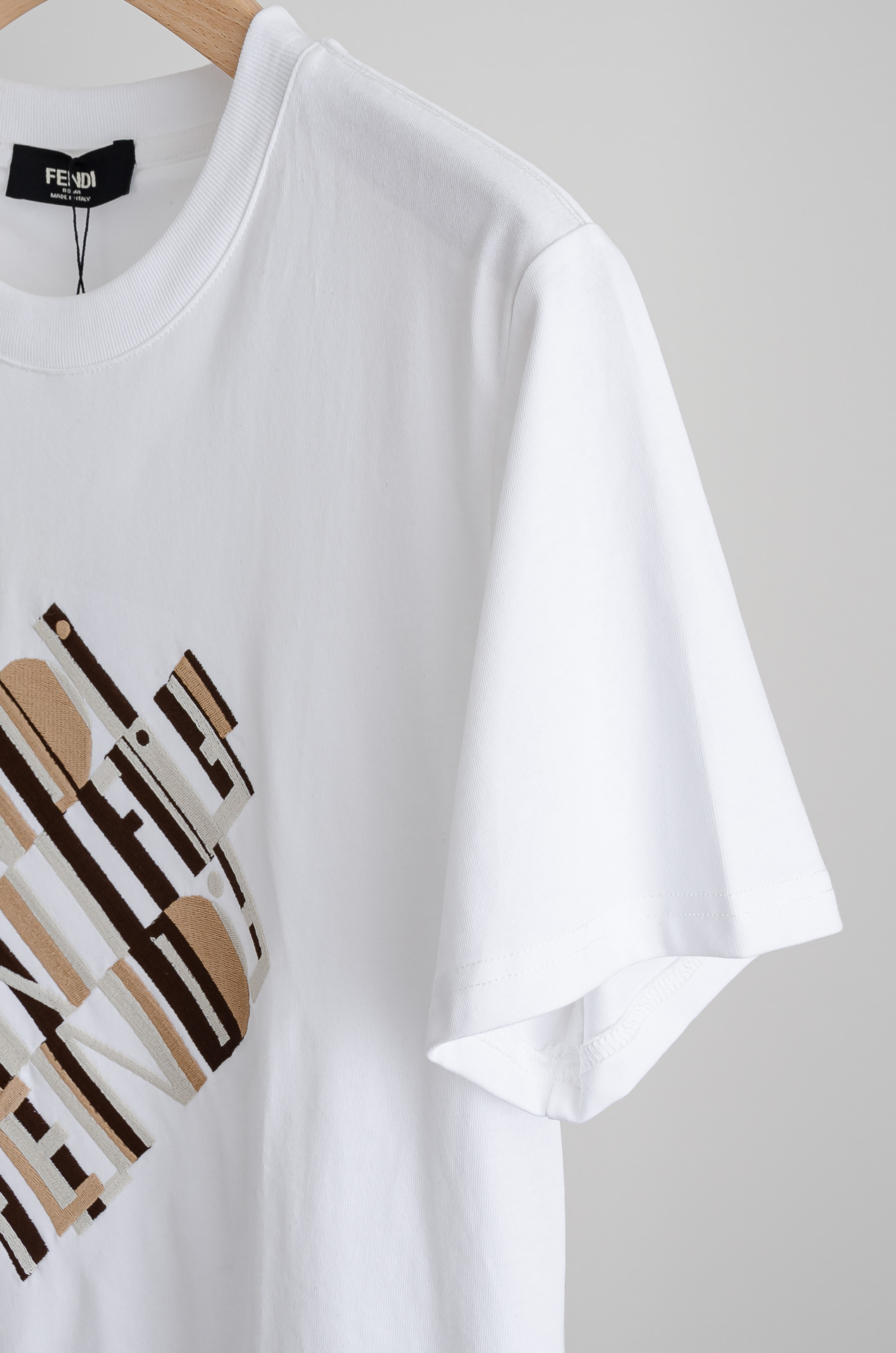 🧨 ☀️☀️FEN*DI 芬＊迪2026SS最新客供进口长绒棉立体剪裁男士圆领短袖T恤衫#定织定染100