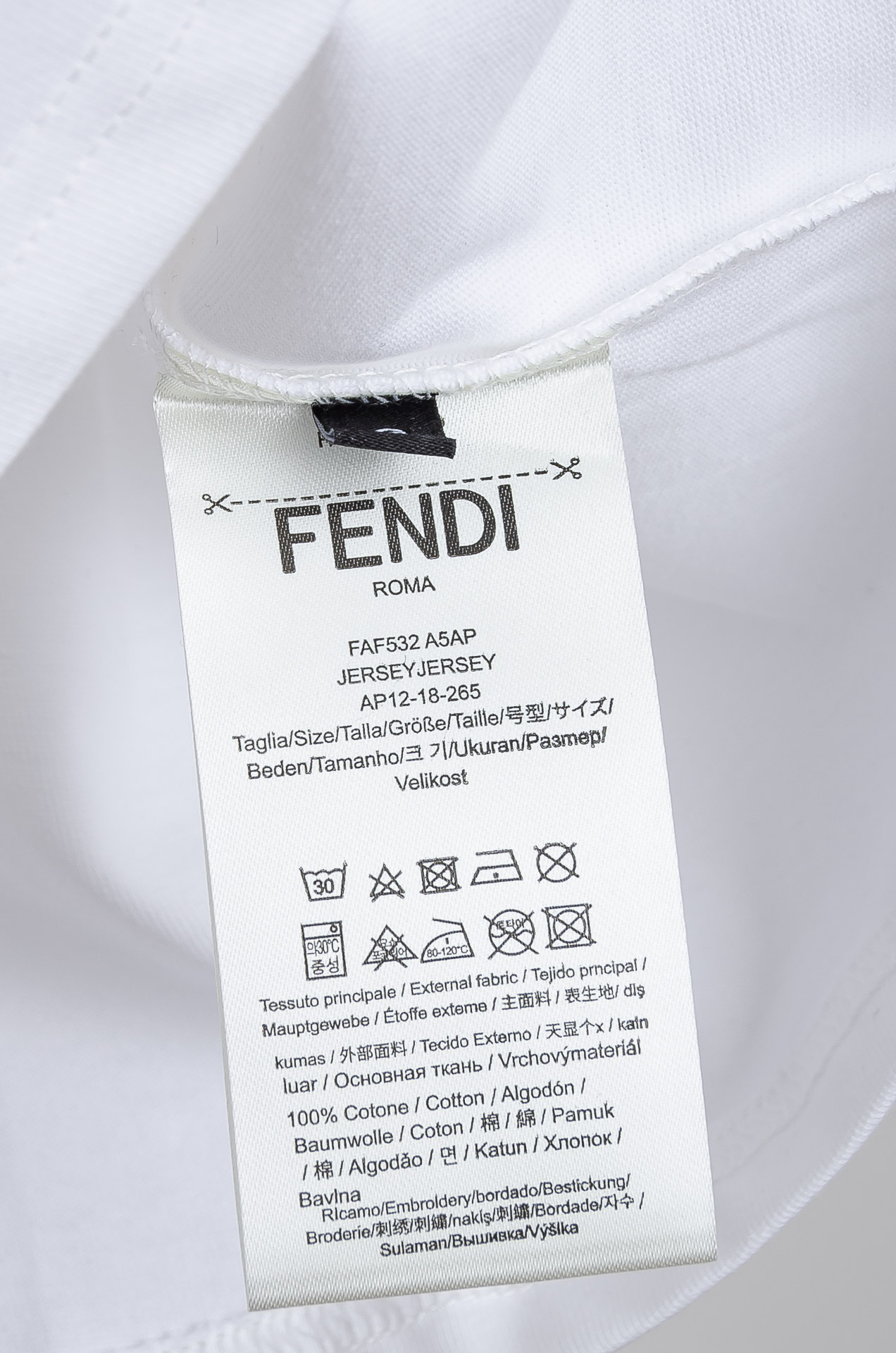 🧨 ☀️☀️FEN*DI 芬＊迪2026SS最新客供进口长绒棉立体剪裁男士圆领短袖T恤衫#定织定染100