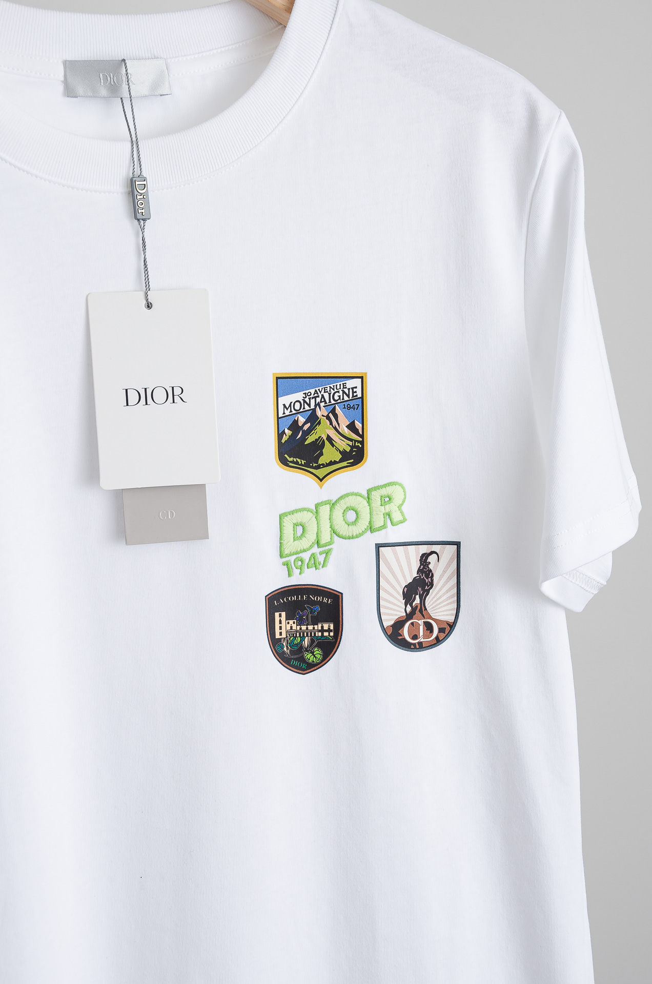 ☀️☀️Dior迪奥 2026SS最新客供进口长绒棉男士圆领短袖T恤衫#定织定染100%长绒棉，最大程度