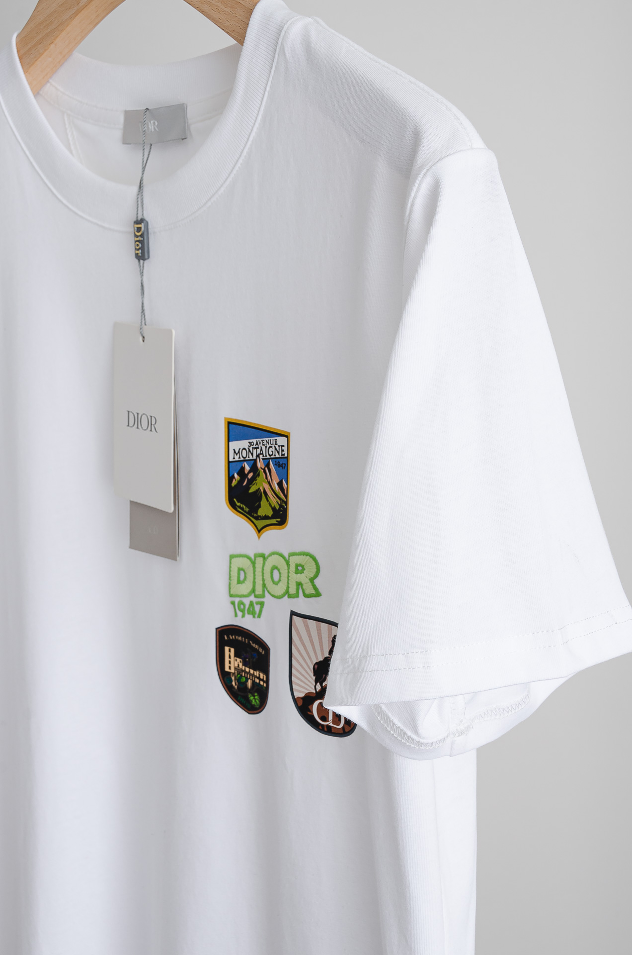 ☀️☀️Dior迪奥 2026SS最新客供进口长绒棉男士圆领短袖T恤衫#定织定染100%长绒棉，最大程度