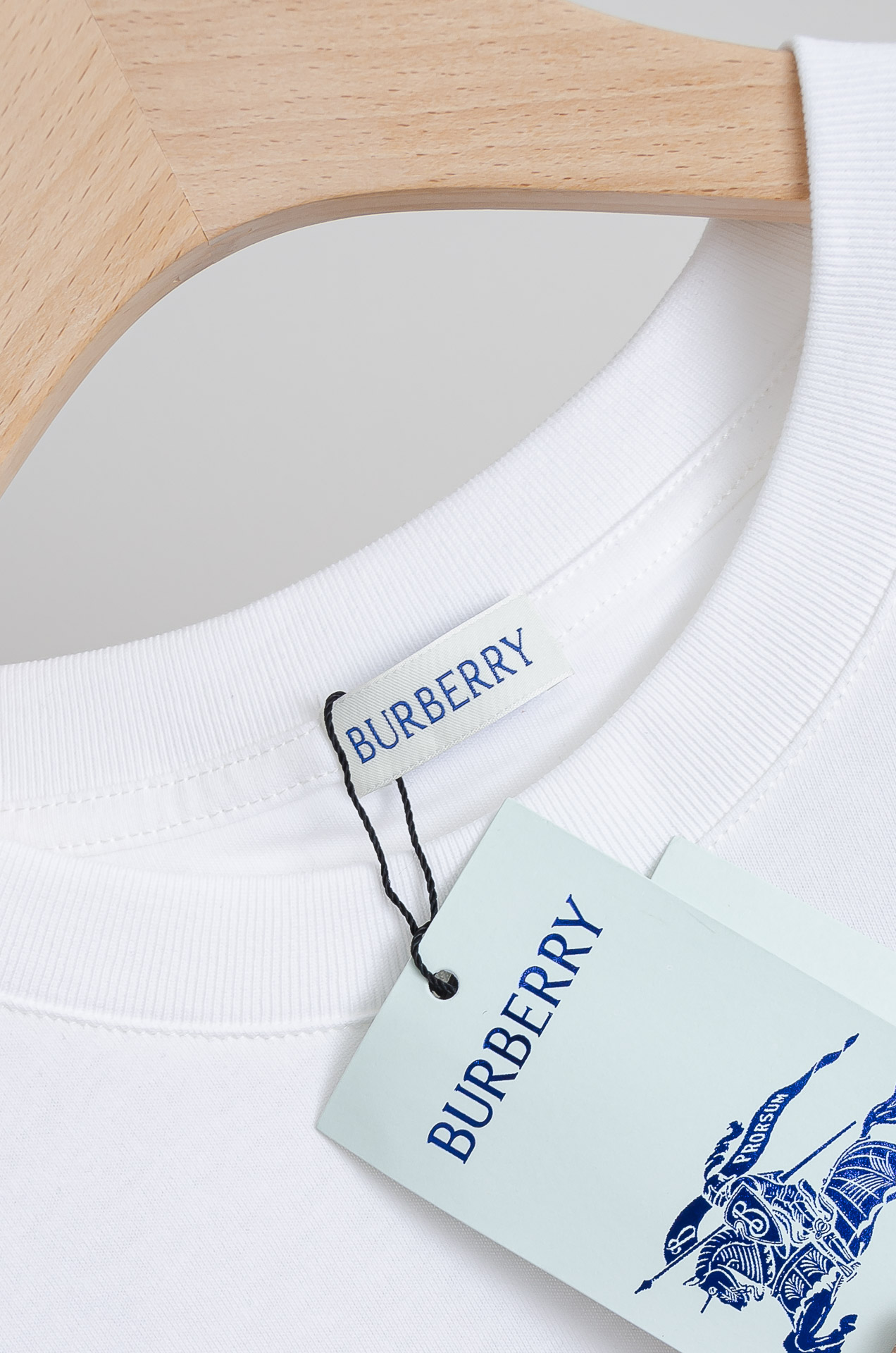 🧨 ☀️☀️BURBERRY巴宝莉2026SS最新客供进口长绒棉立体剪裁男士圆领短袖T恤衫#定织定染10